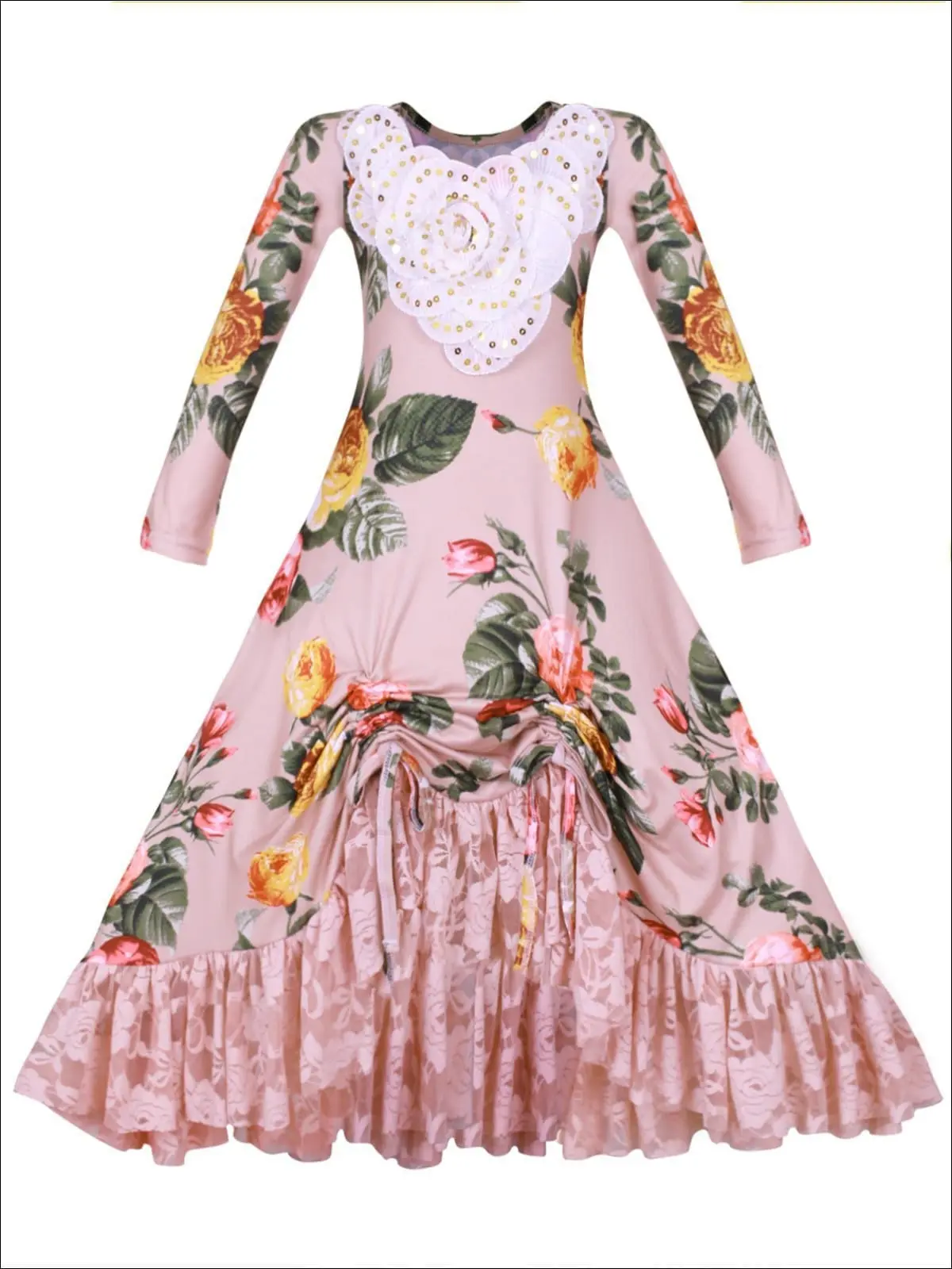 Ready To Dance Hi-Lo Drawstring Dress - Image 12
