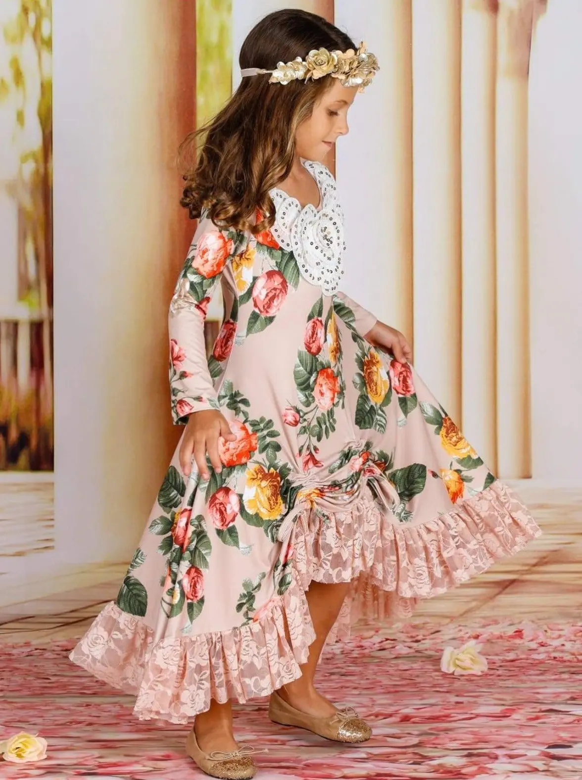 Ready To Dance Hi-Lo Drawstring Dress - Image 8
