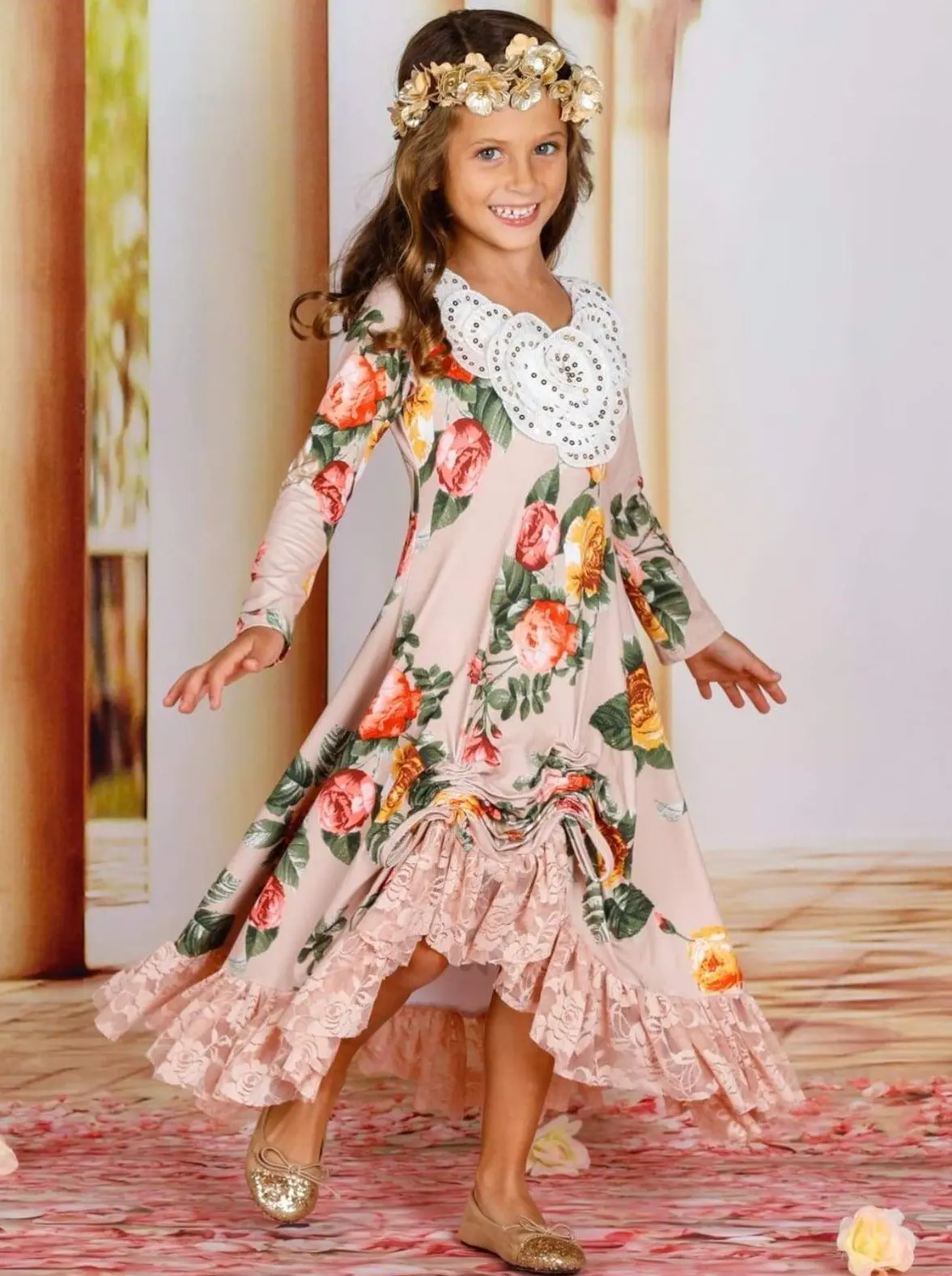 Ready To Dance Hi-Lo Drawstring Dress - Image 9