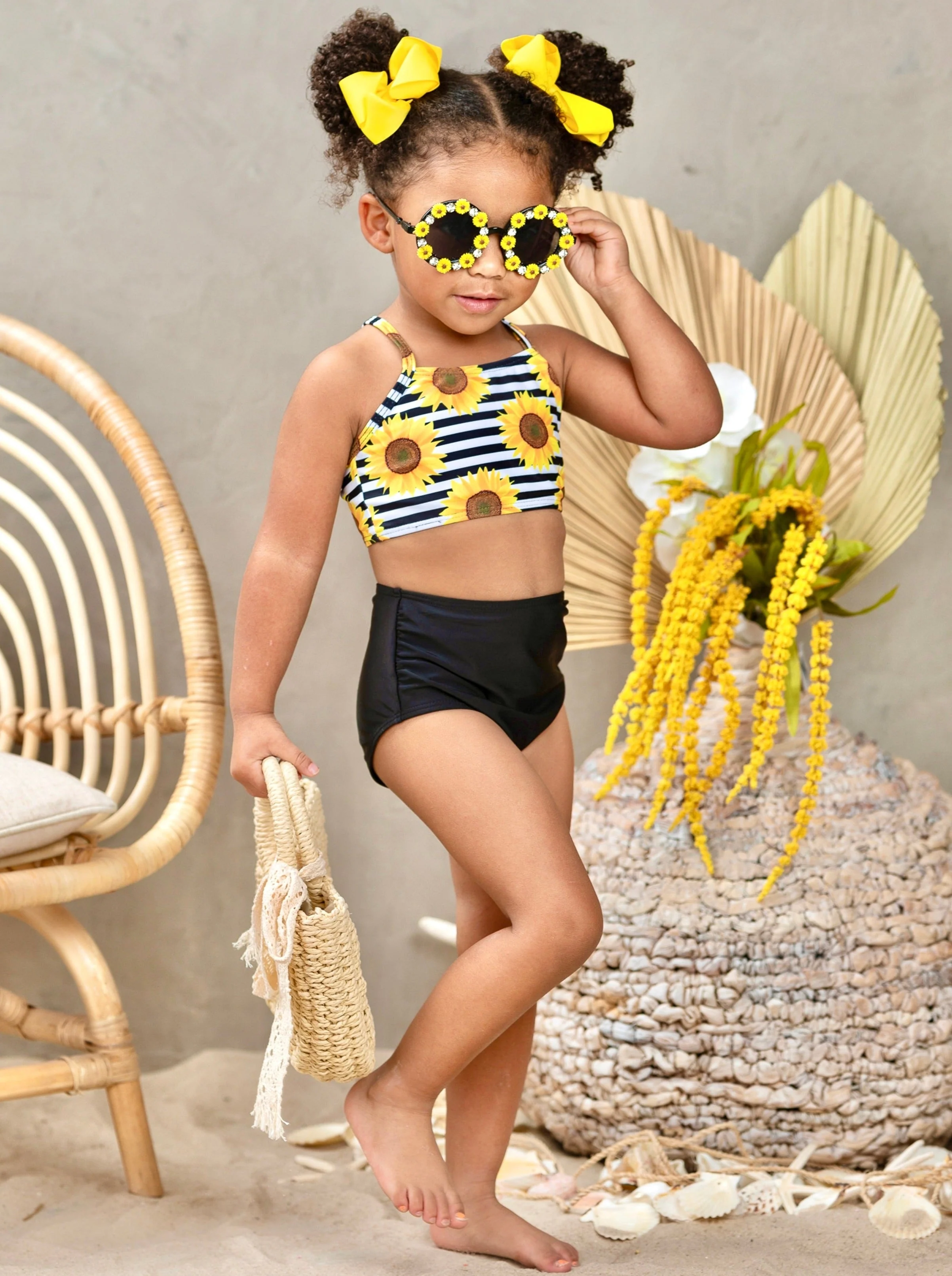 The Bright Sunflower Two Piece Swimsuit - Image 3