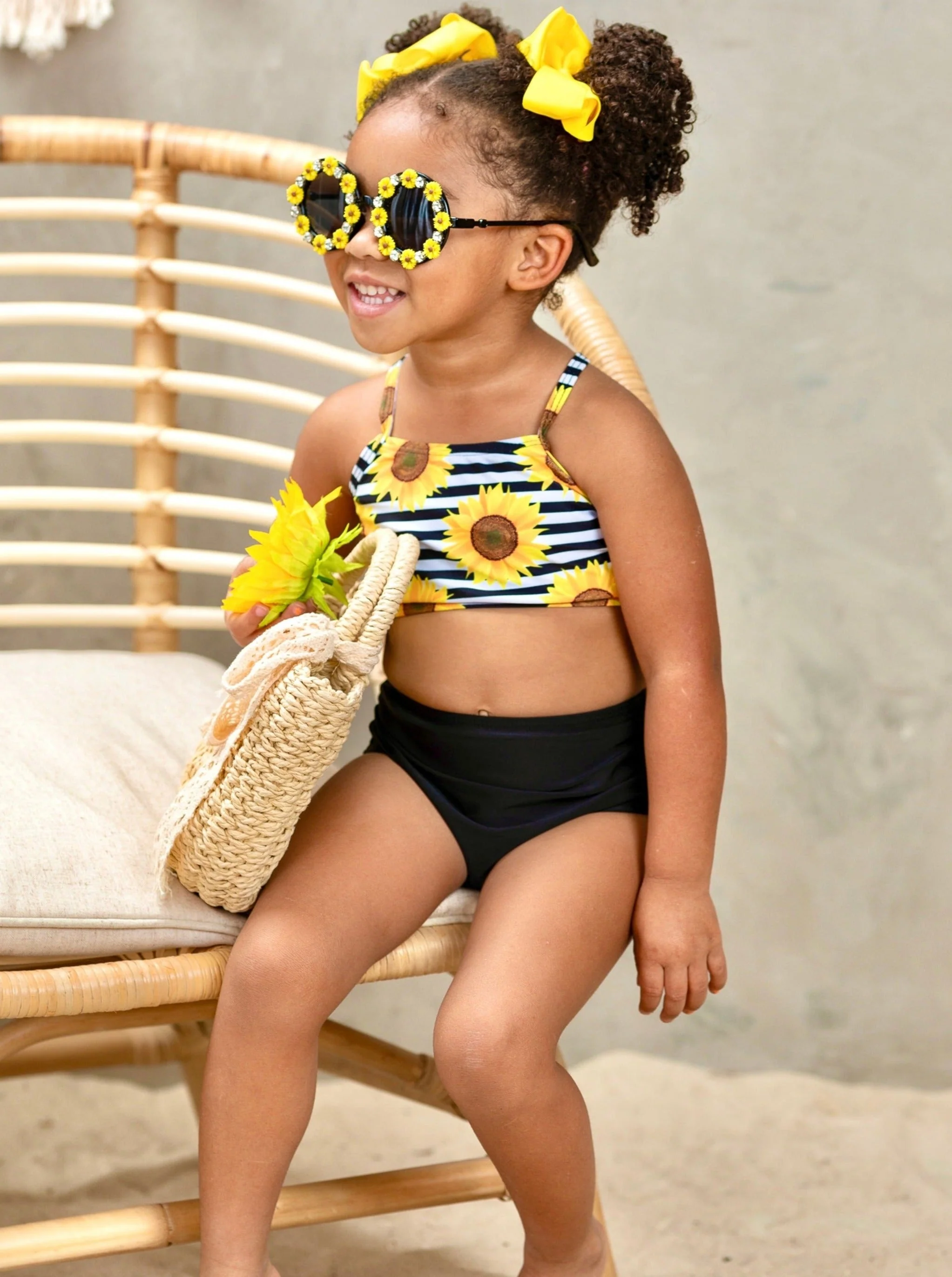 The Bright Sunflower Two Piece Swimsuit - Image 4