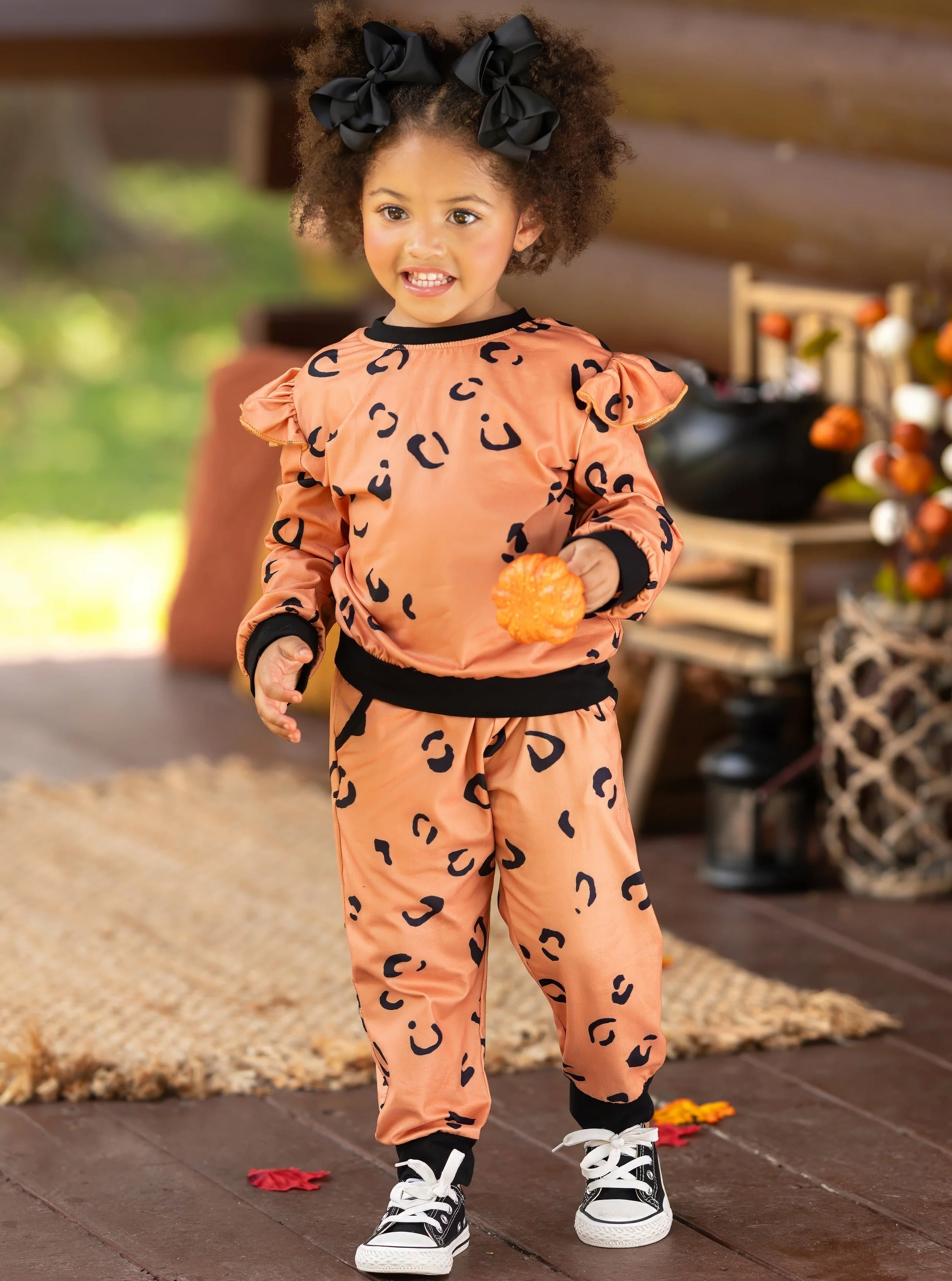 The Ruffled Leopard Loungewear Set - Image 2