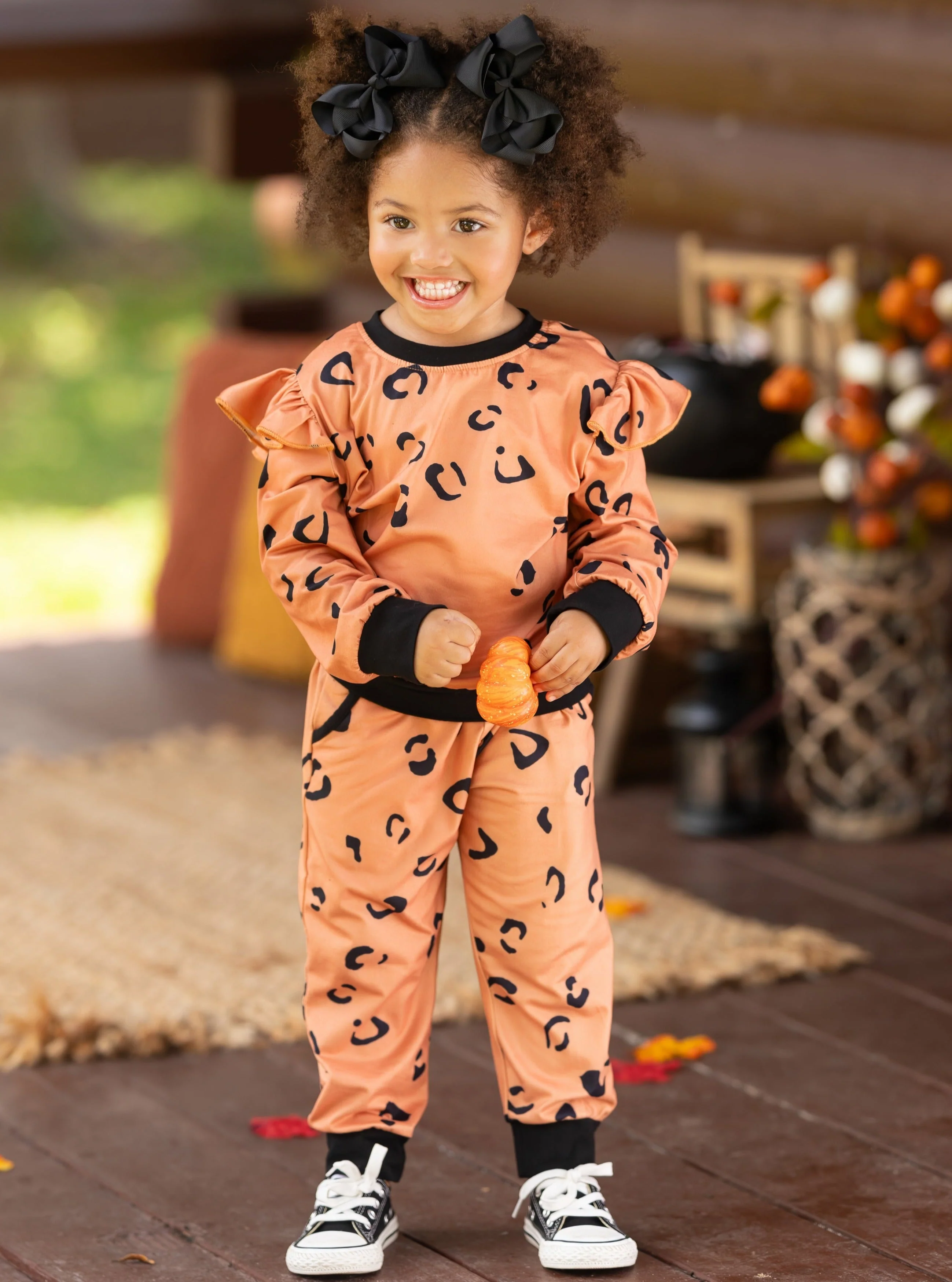 The Ruffled Leopard Loungewear Set - Image 3