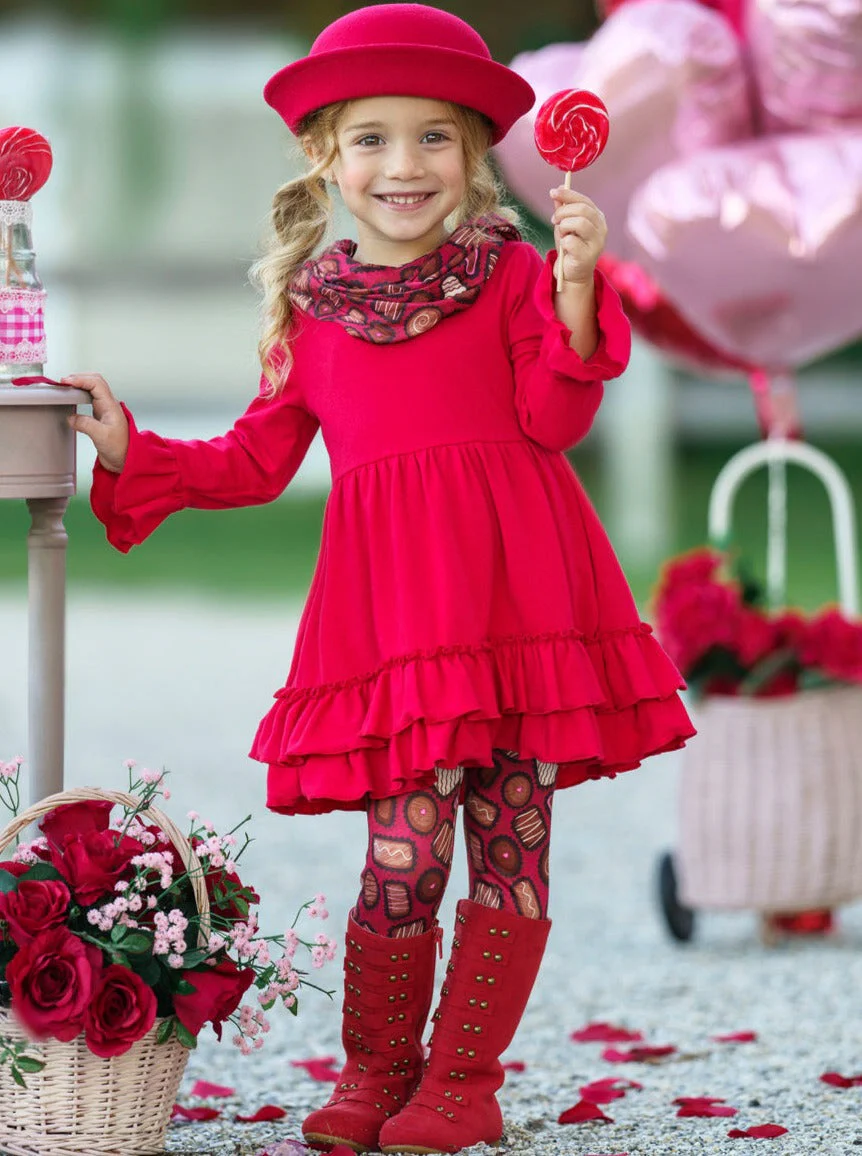 Box Of Chocolates Tunic, Scarf and Legging - Image 2