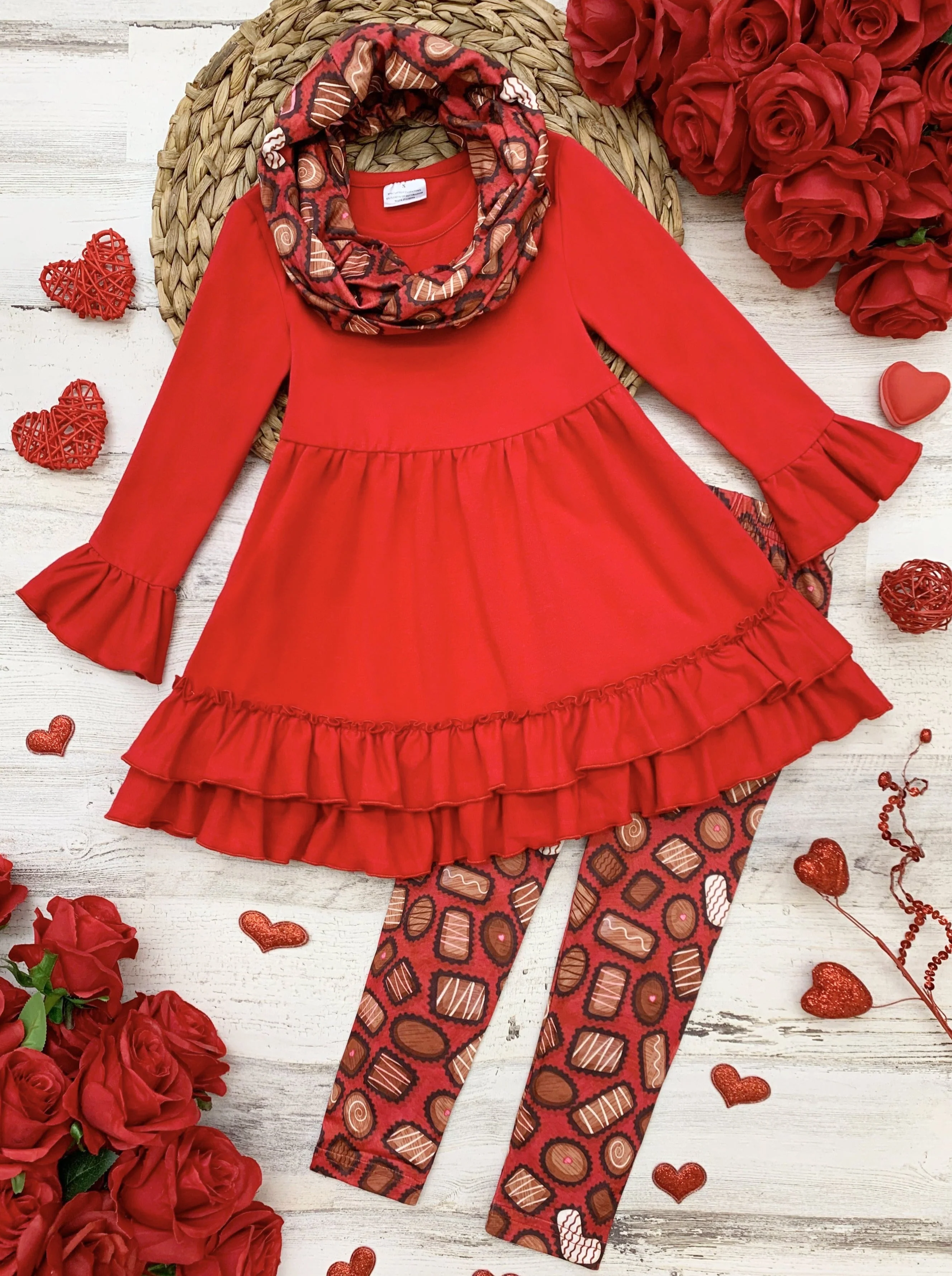 Box Of Chocolates Tunic, Scarf and Legging - Image 3