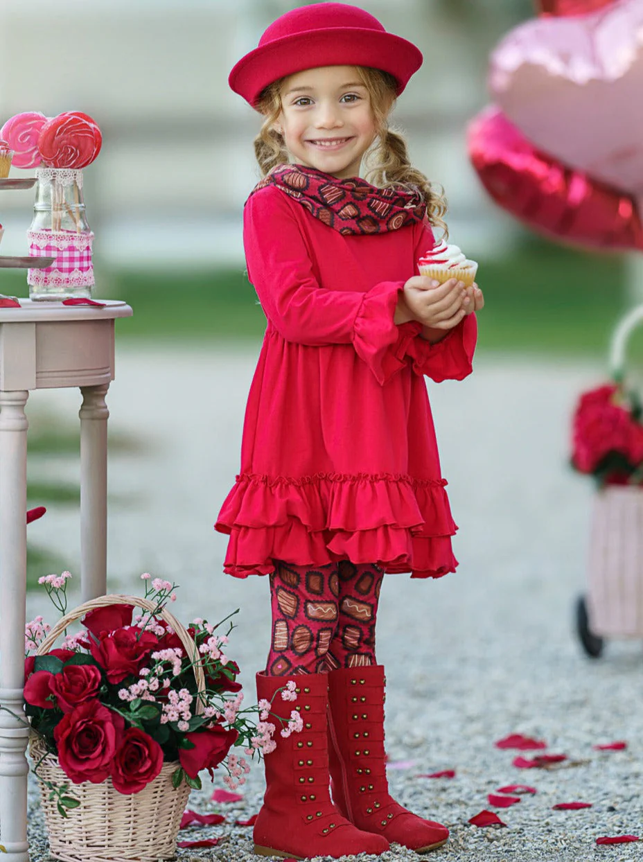 Box Of Chocolates Tunic, Scarf and Legging - Image 5