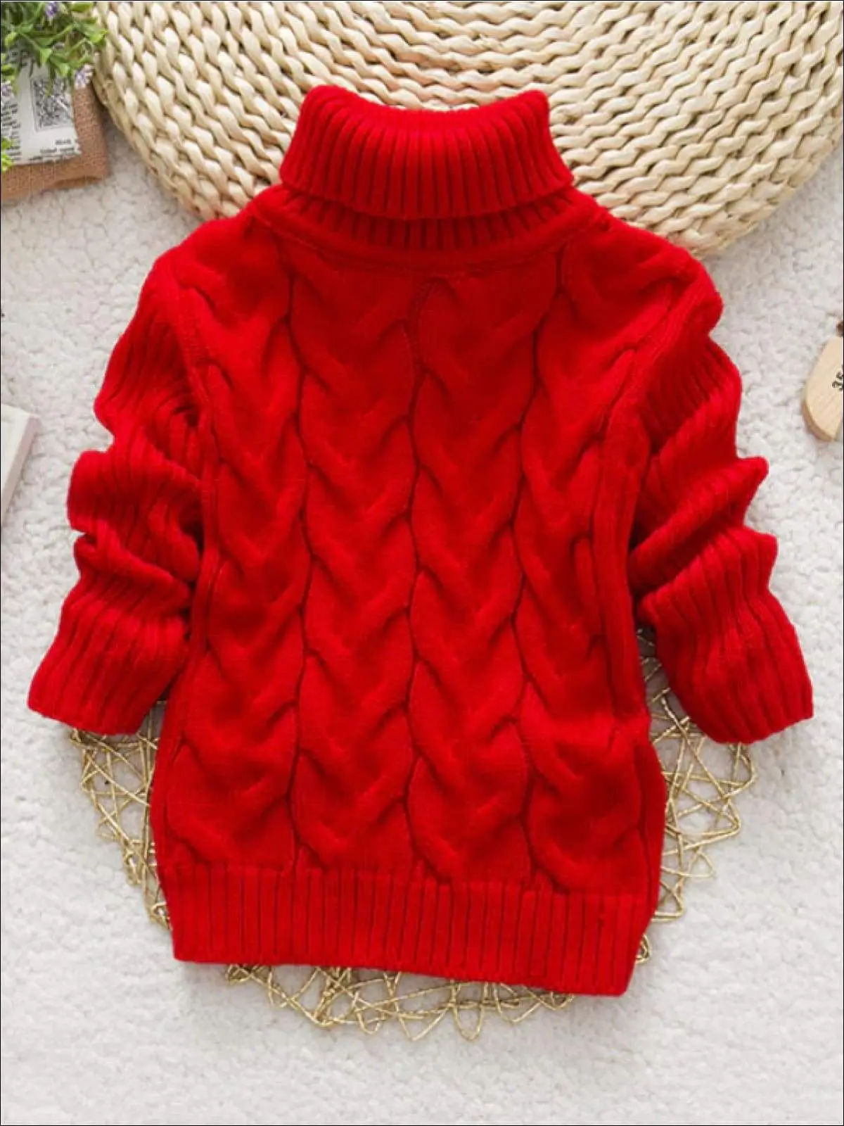 Thick Knitted Turtleneck Sweaters - Image 2