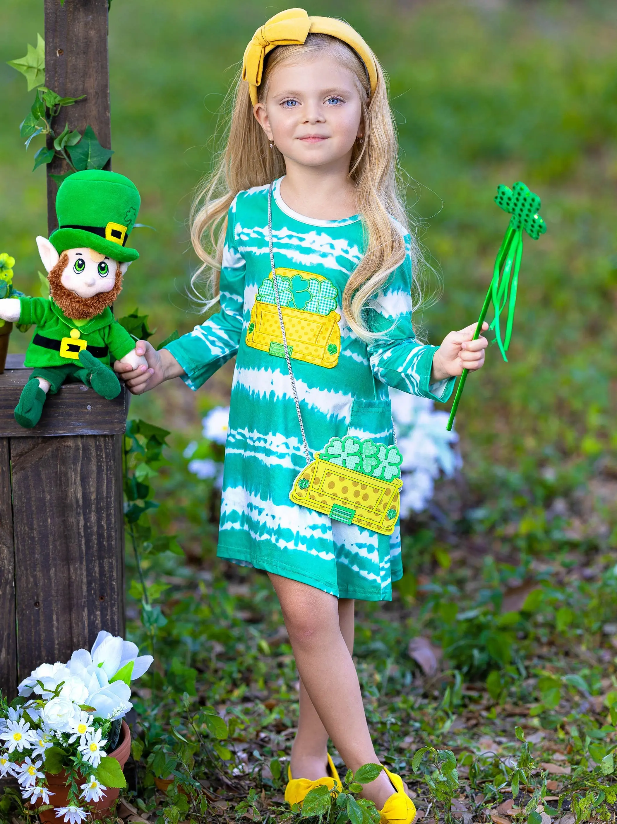 Truck Full Of Luck Tie-Dye Dress 3 Piece Set - Image 2