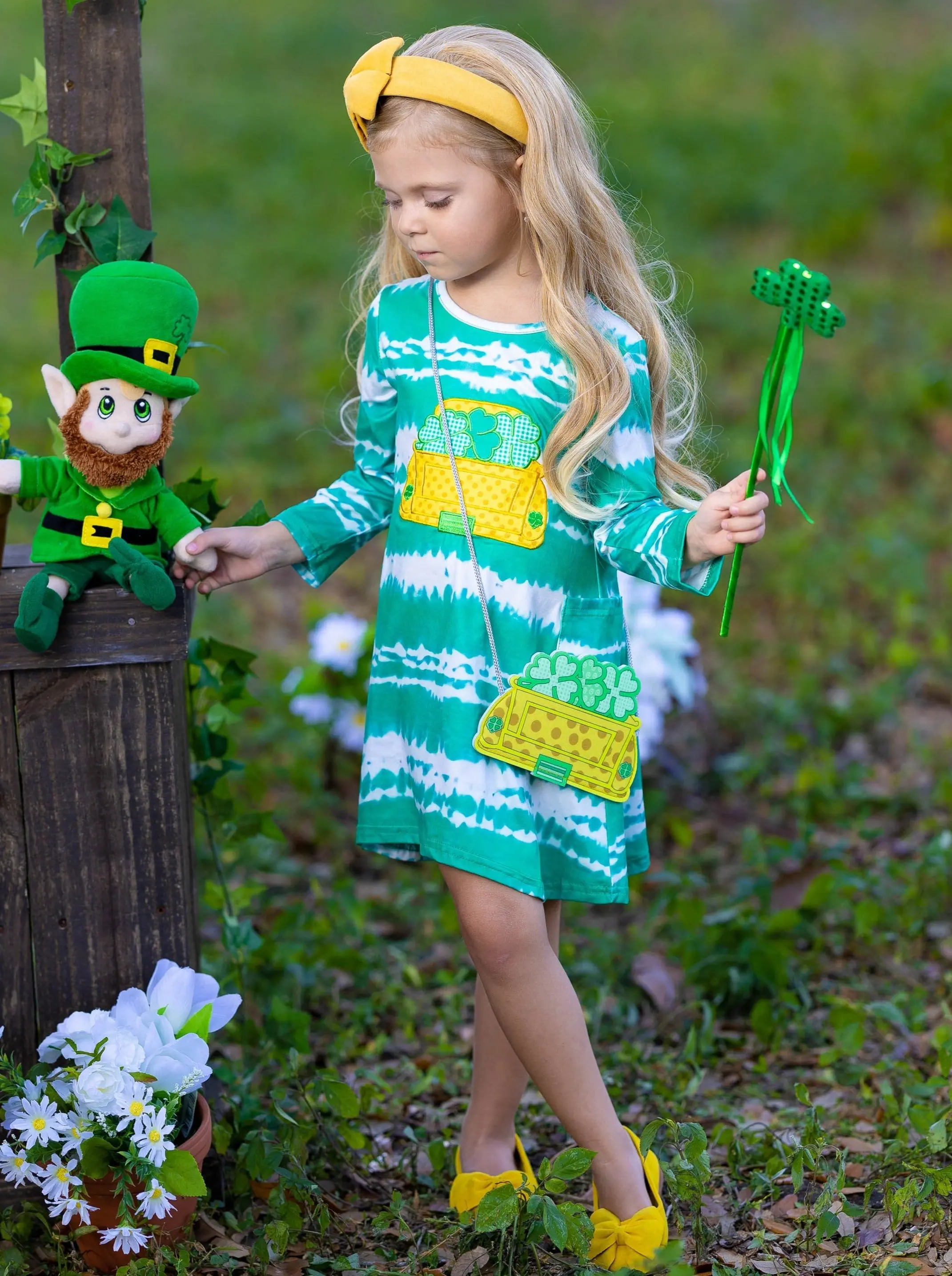 Truck Full Of Luck Tie-Dye Dress 3 Piece Set - Image 6