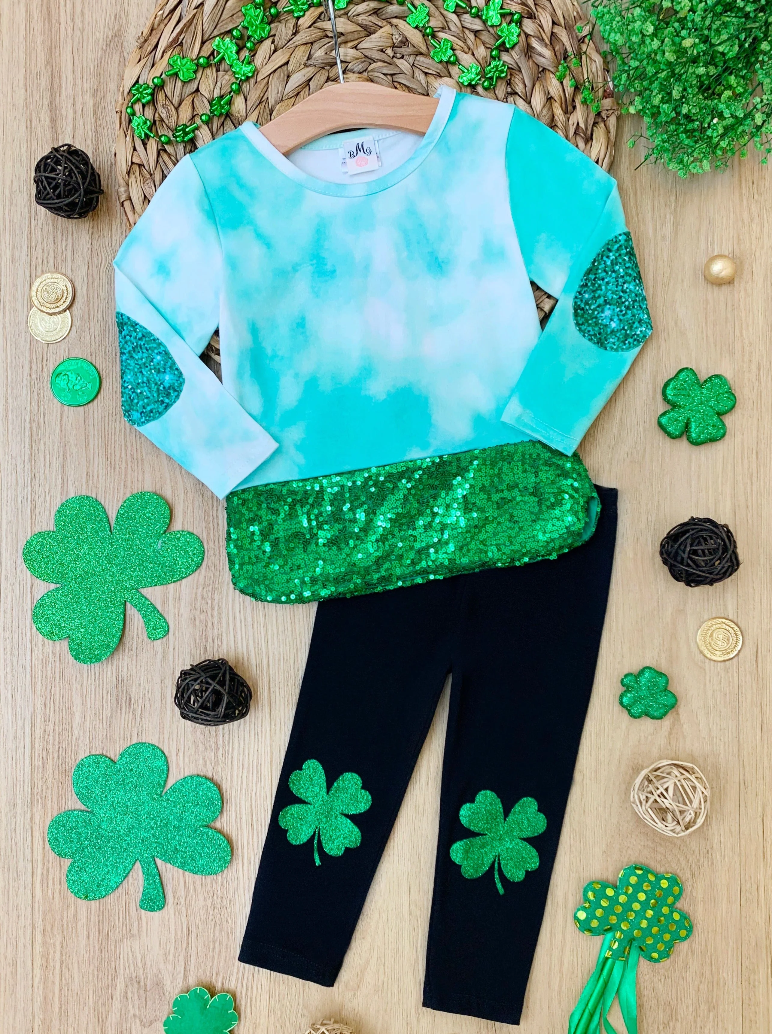 Head In The Clouds Patched Legging Set - Image 3