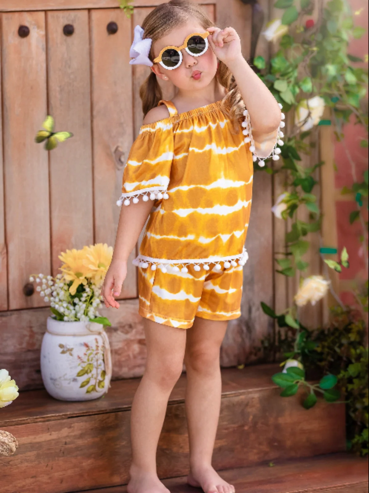 Tie Dye Vibes Tassel Short Set - Image 3