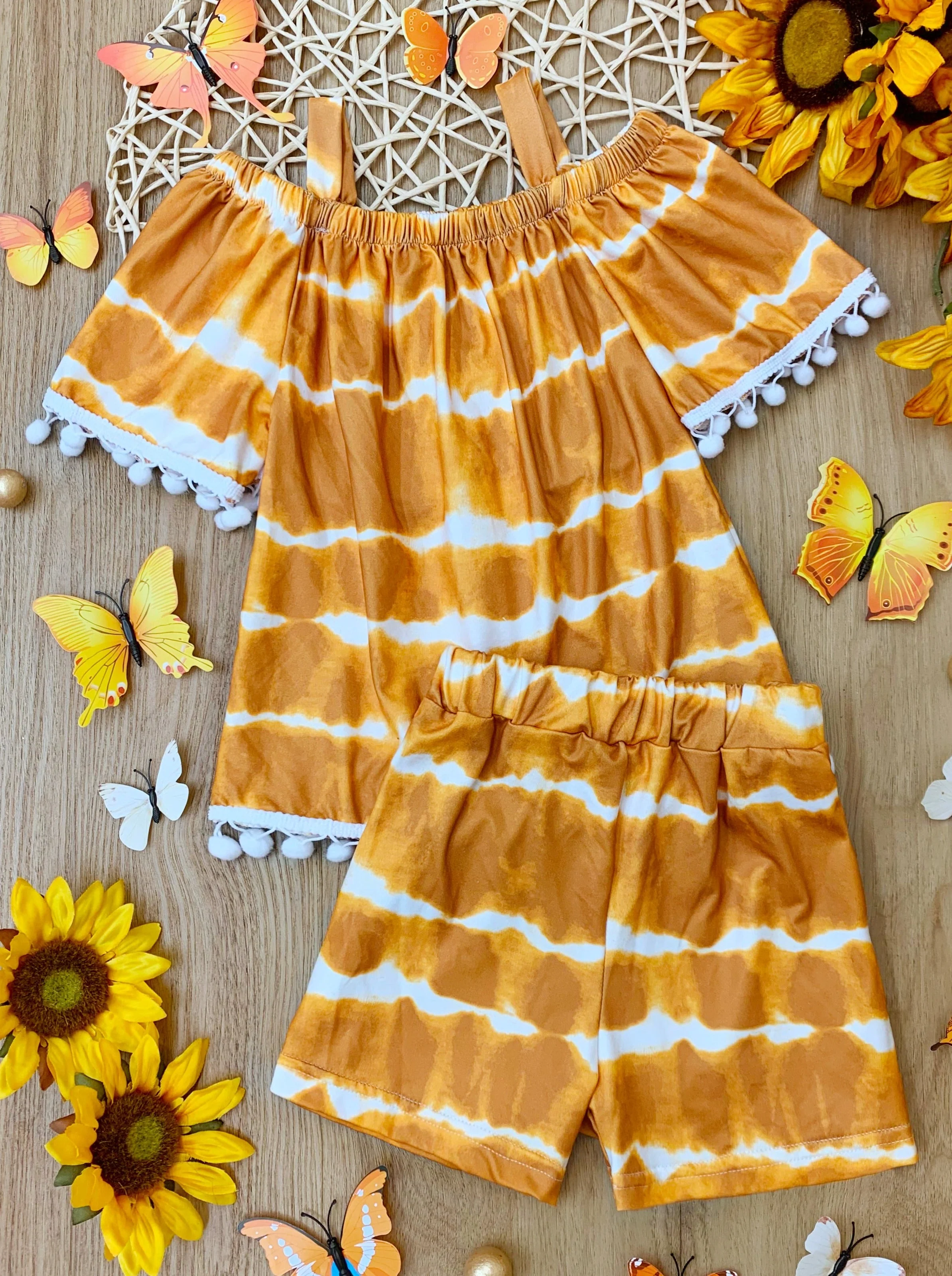 Tie Dye Vibes Tassel Short Set - Image 5
