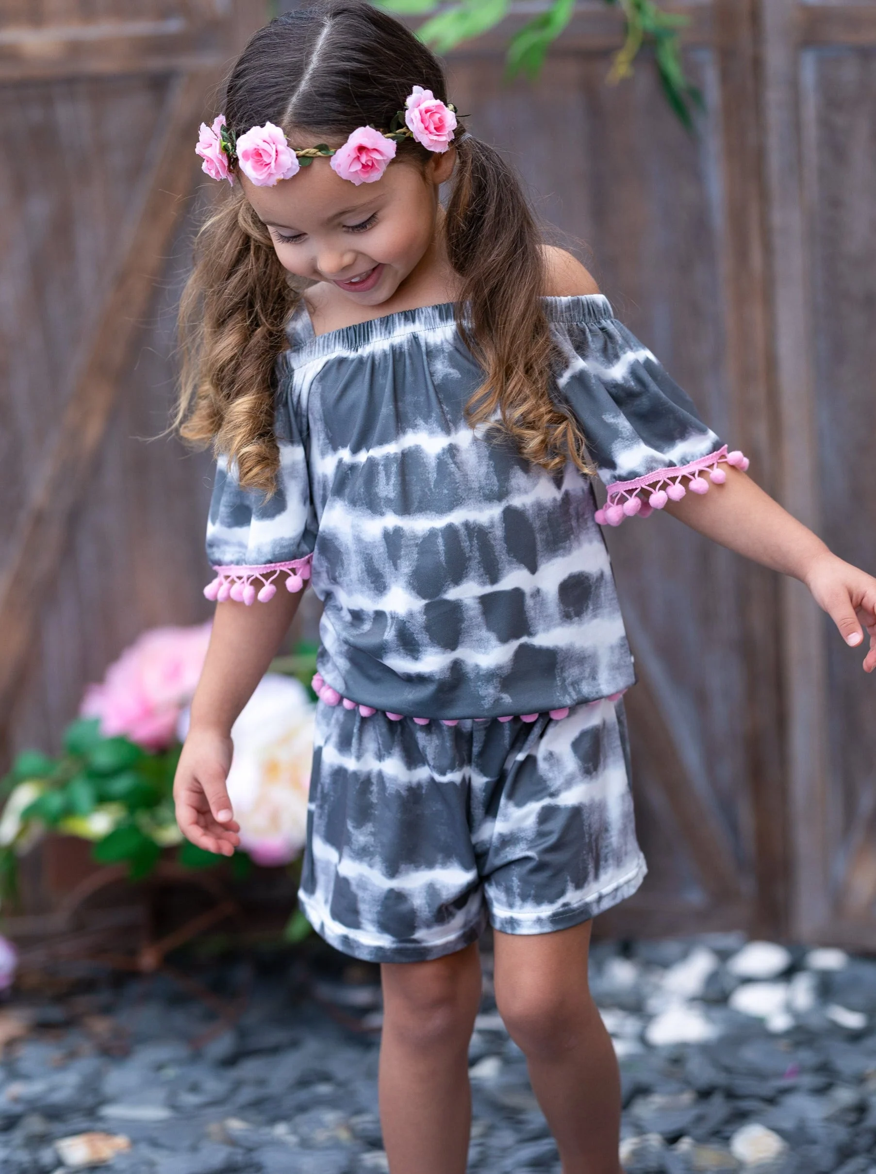 Tie Dye Vibes Tassel Short Set - Image 7