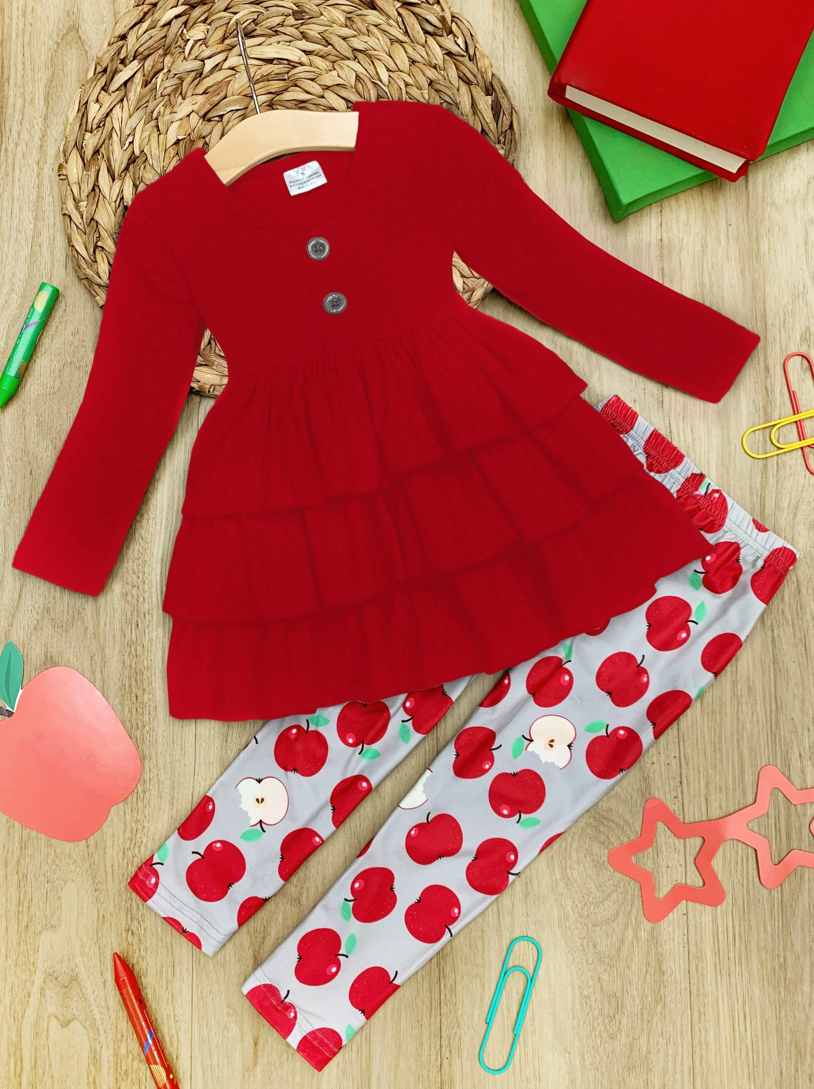 Apple Adore Tiered Tunic And Legging Set - Image 3
