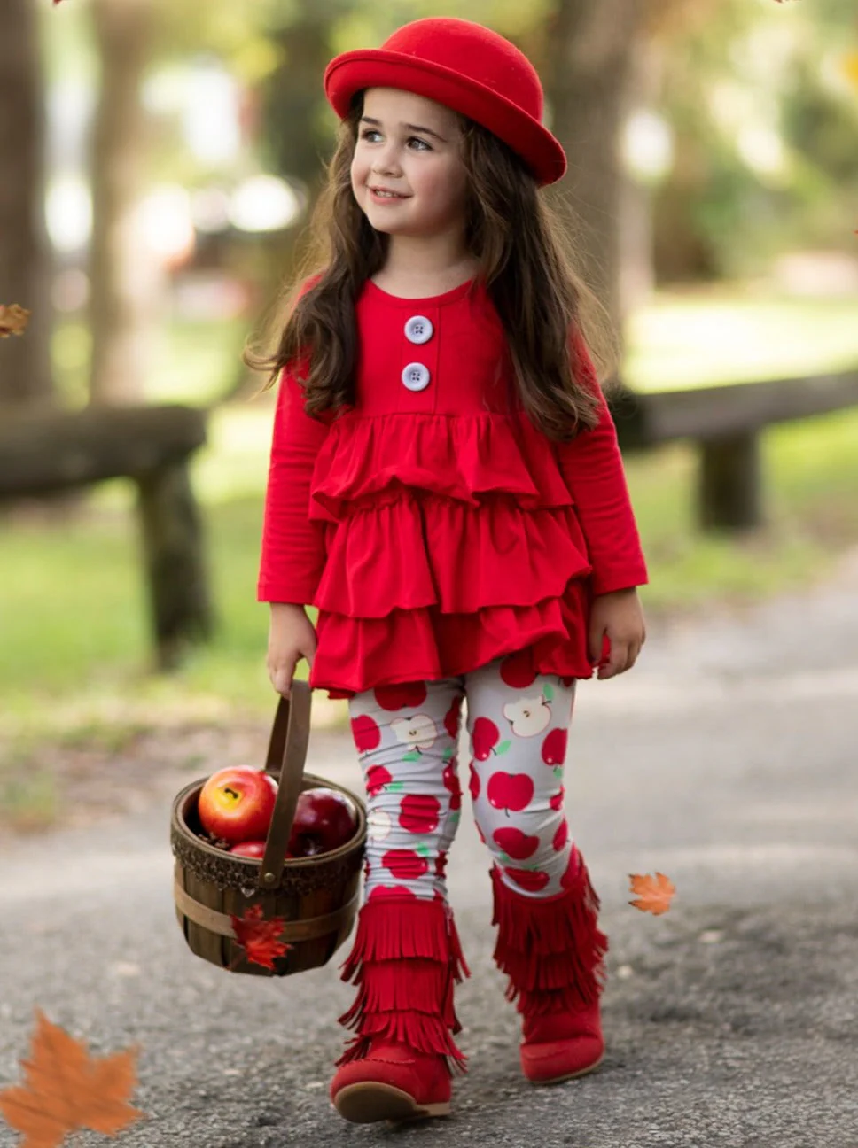 Apple Adore Tiered Tunic And Legging Set - Image 4