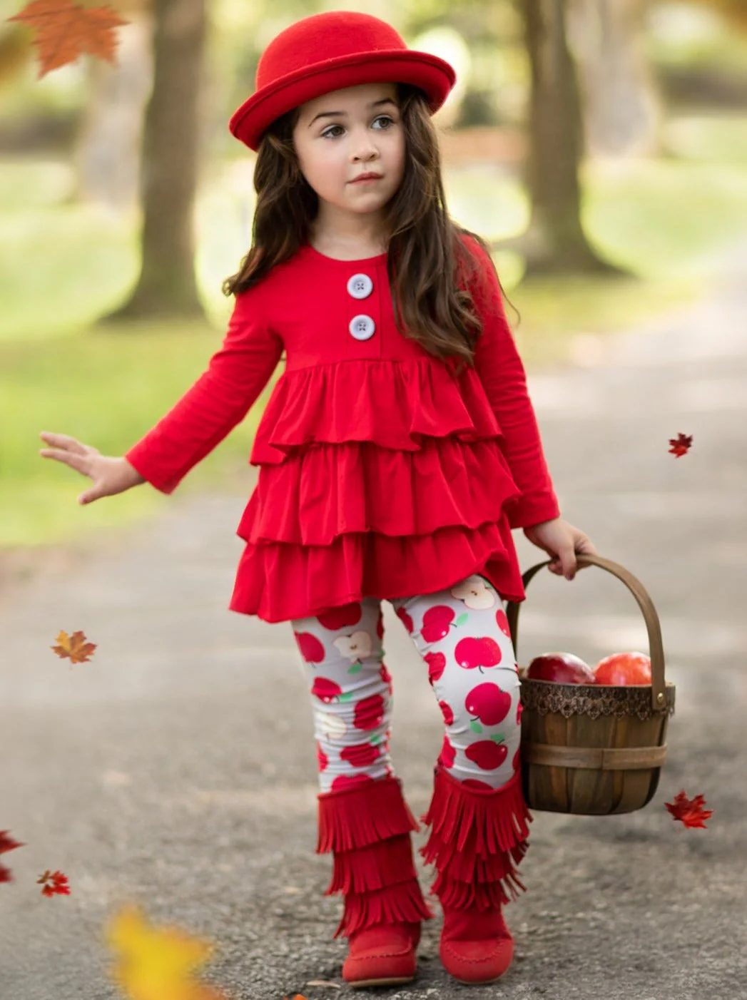 Apple Adore Tiered Tunic And Legging Set - Image 5