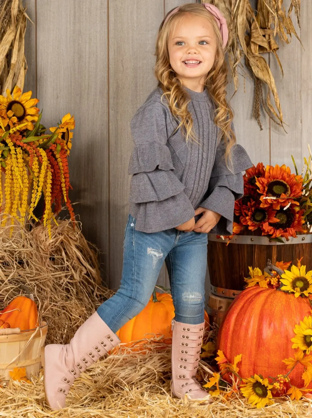 Autumn Is Calling Tiered Sleeve Sweater - Image 4