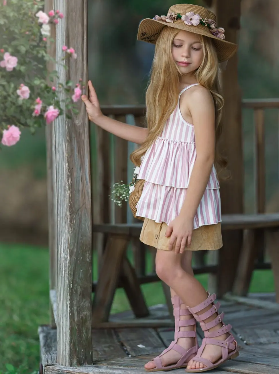 Blossoming Beauty Button Skirt Set - Image 3