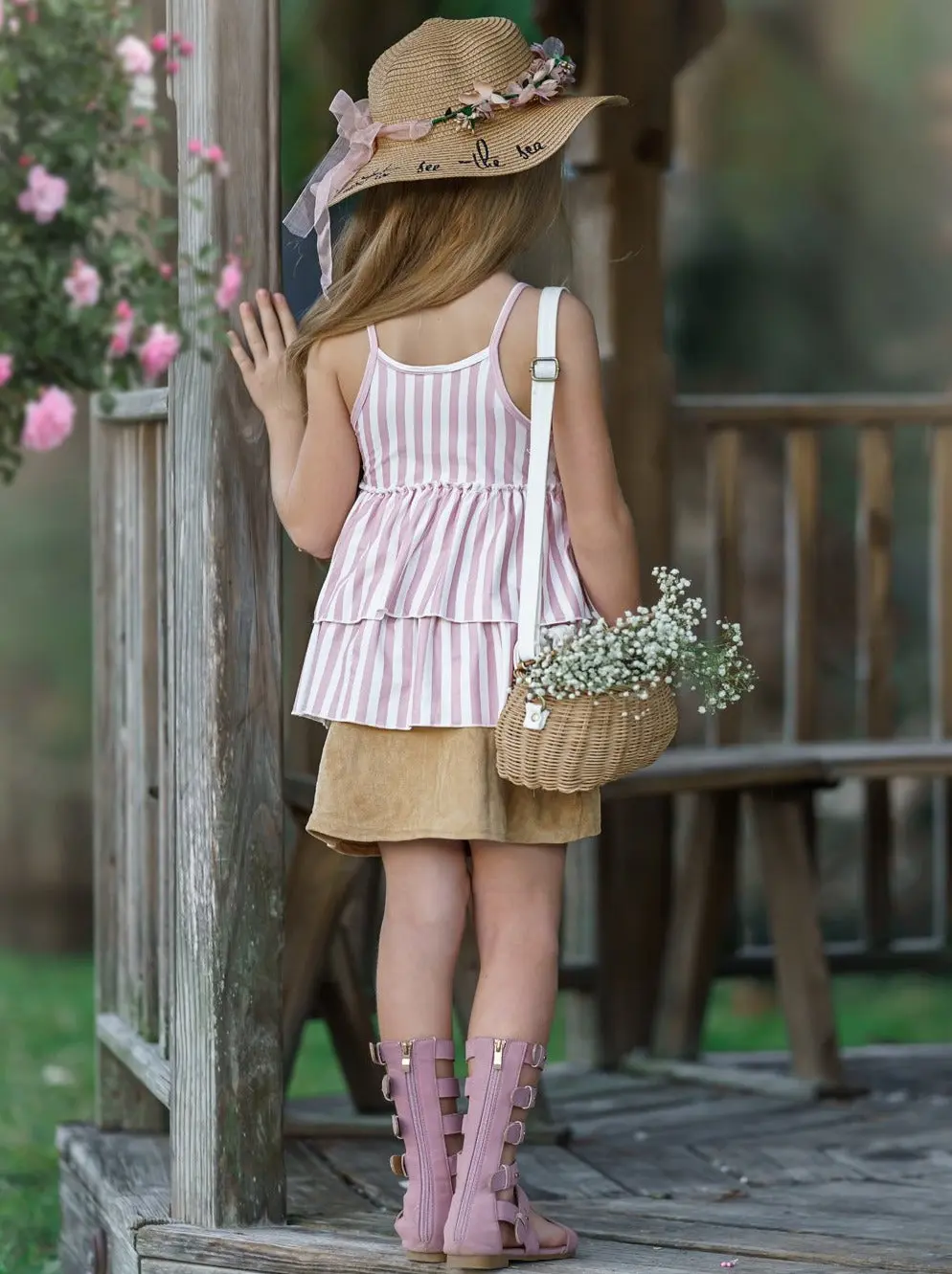 Blossoming Beauty Button Skirt Set - Image 5