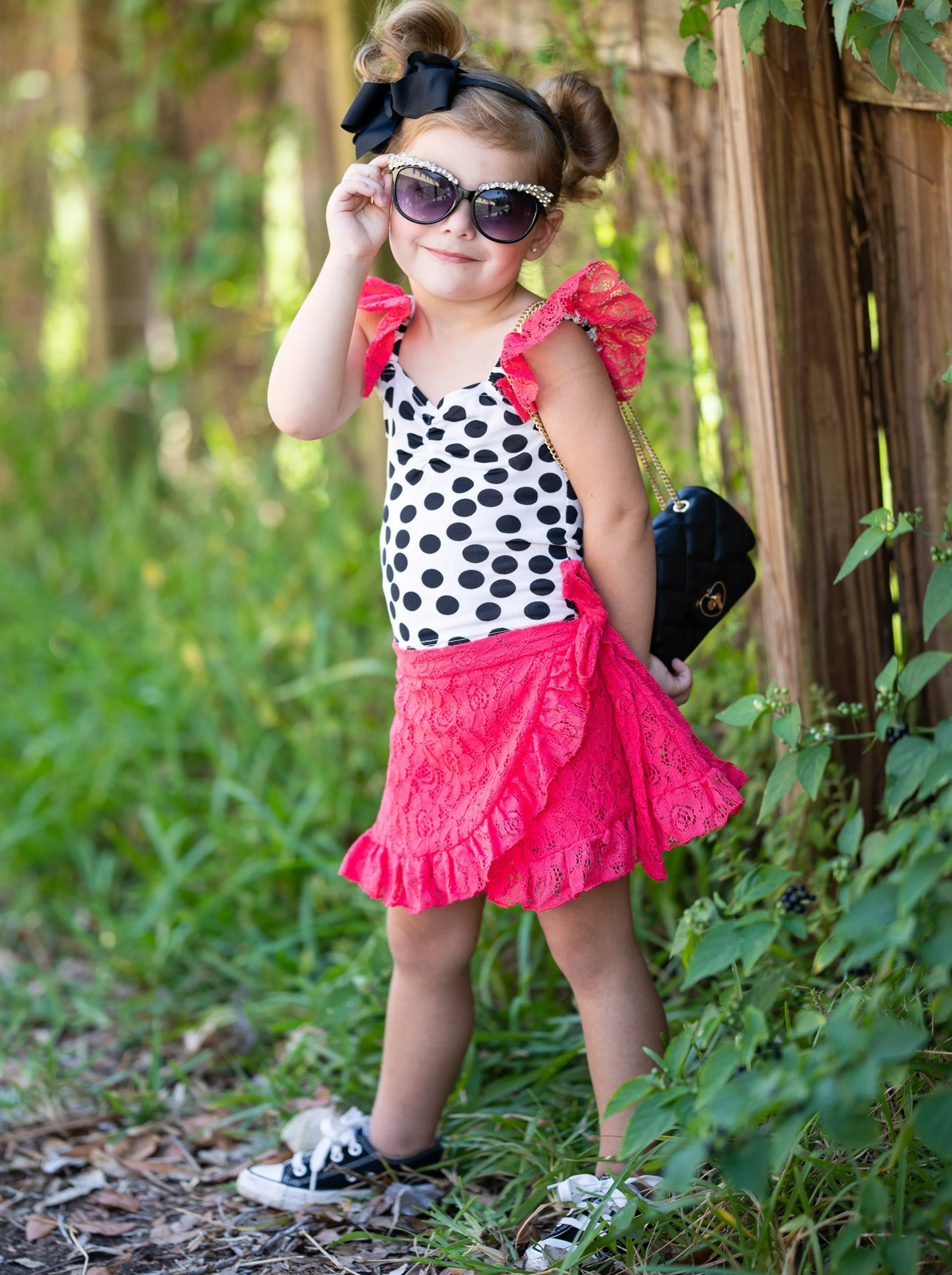 Total Sweetheart Lace Wrap Skirt Set - Image 3
