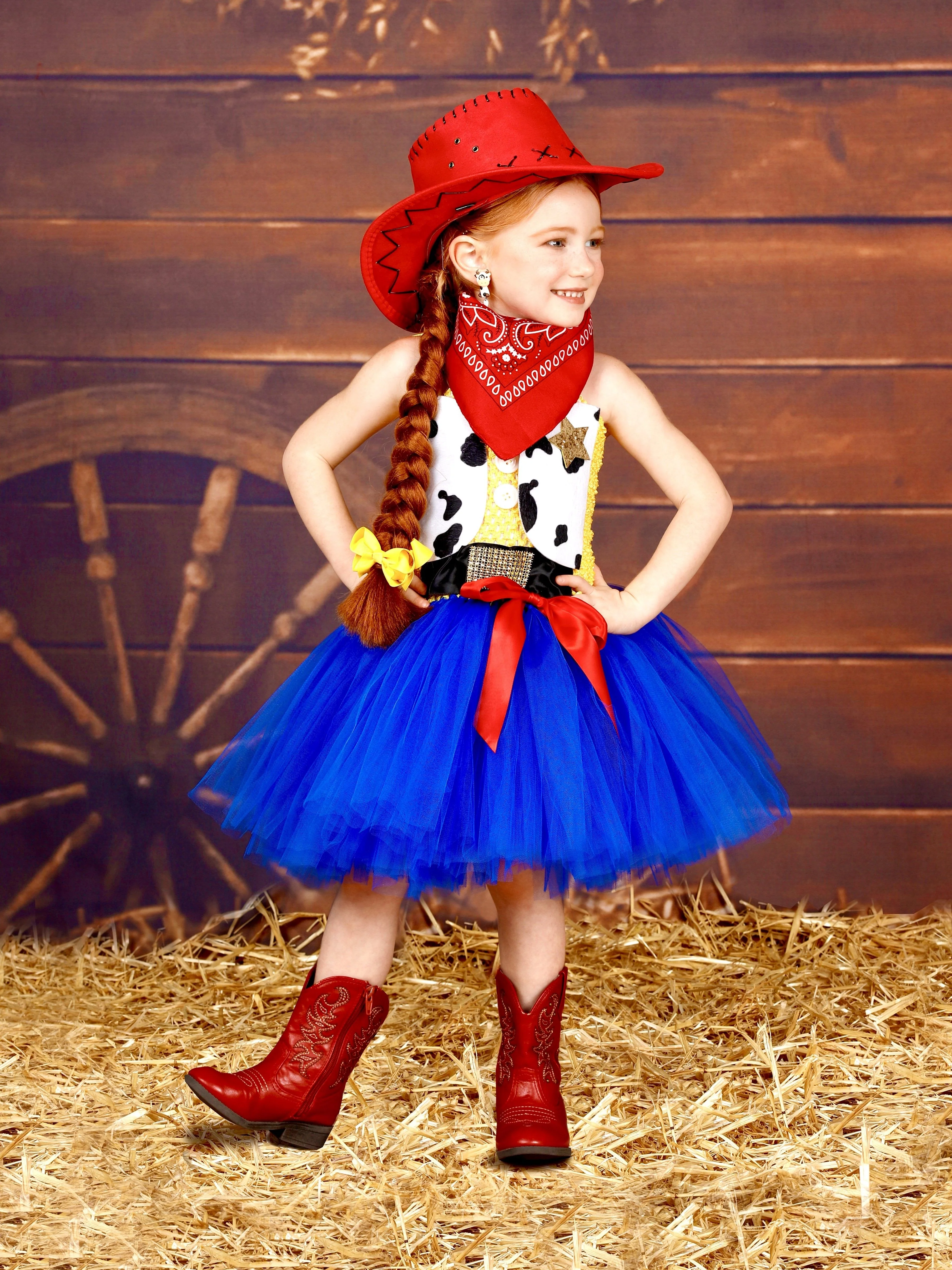 Girls Toy Story Jessie Inspired Costume Dress Set - Image 4