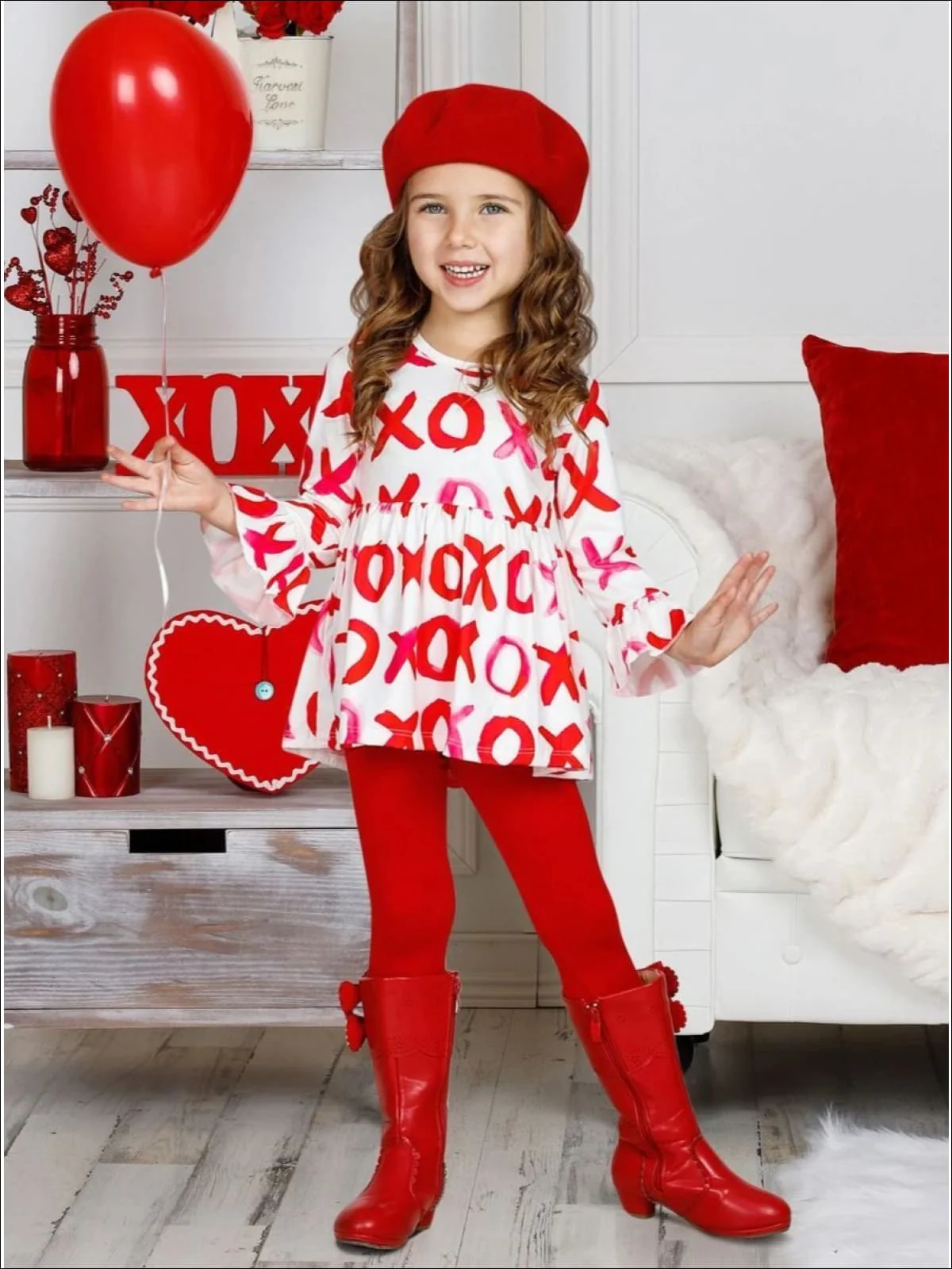 Girls My One True Love Tunic and Legging Set - Image 3