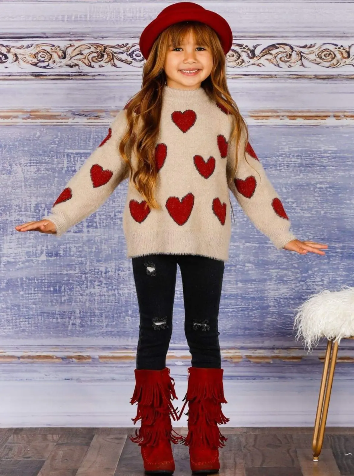 Lovey Dovey Heart Sweater - Image 2