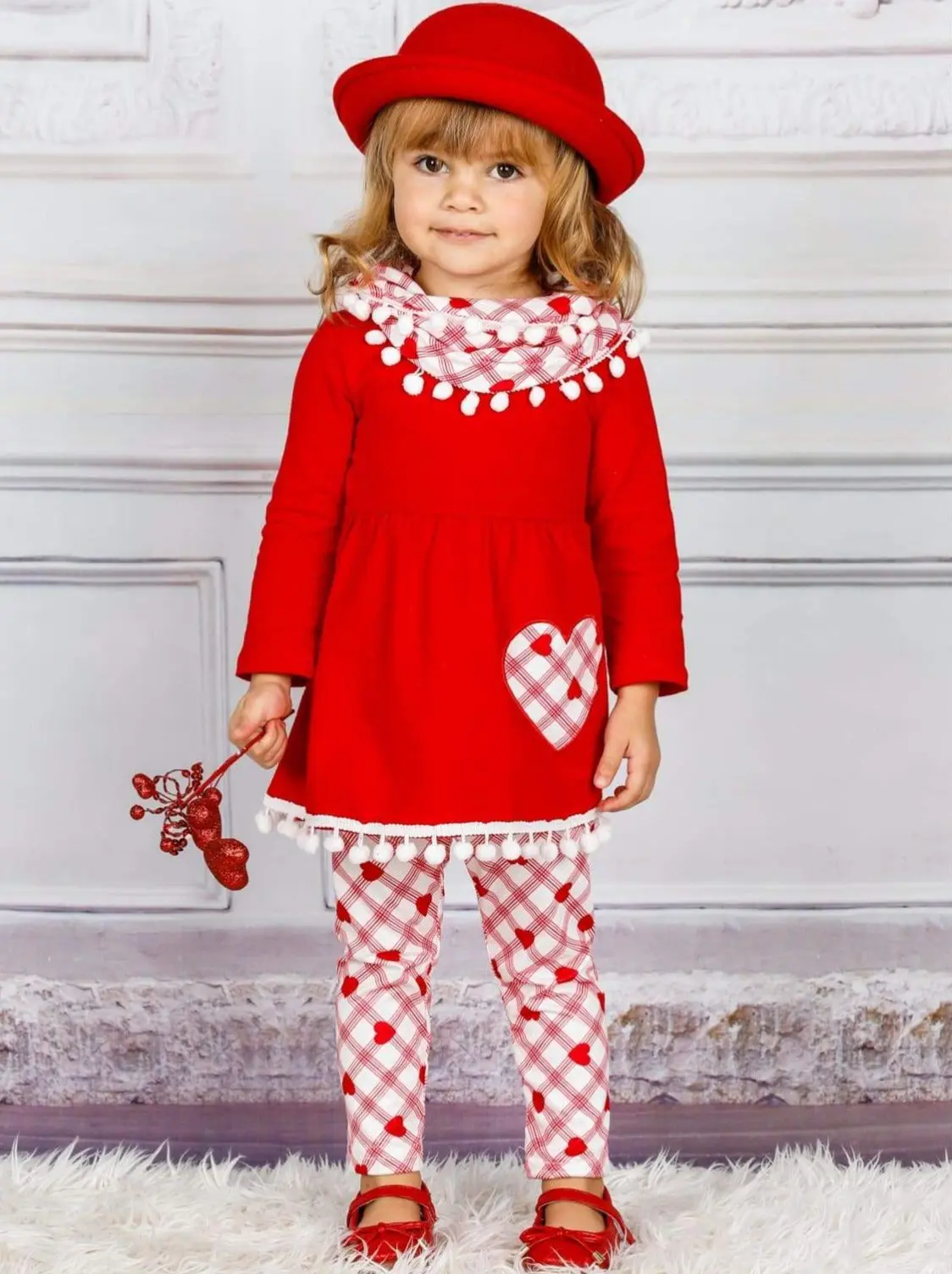 Cupid's Helper Tunic, Scarf and Legging Set - Image 3