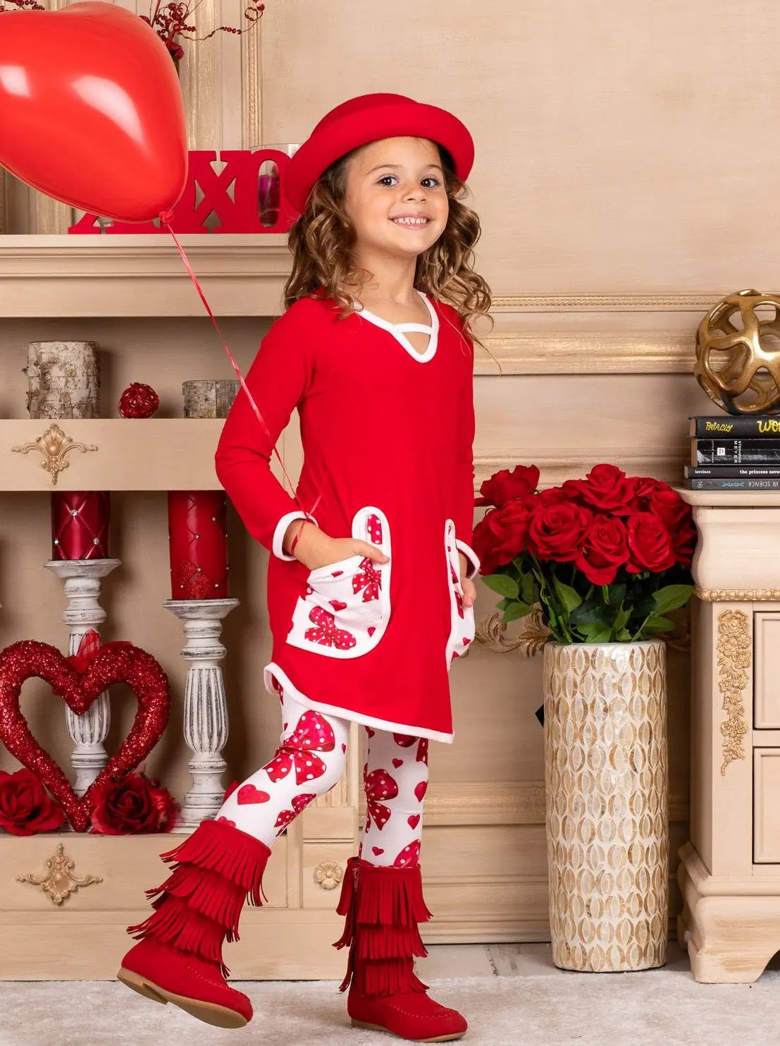 Lover Girl Pocket Tunic and Legging Set - Image 2