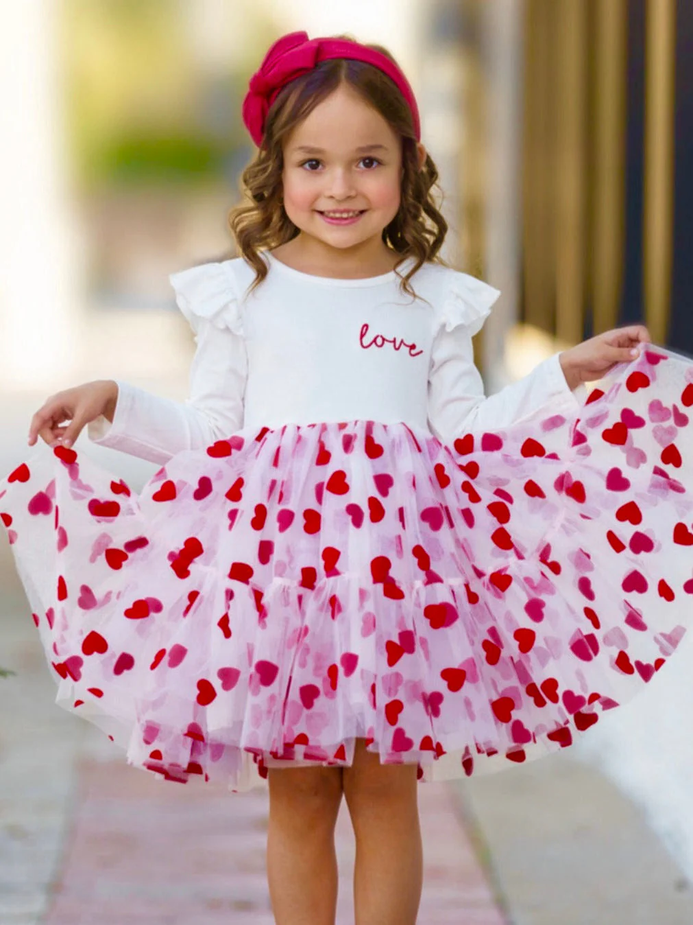Sweet Love Heart Tutu Dress - Image 2