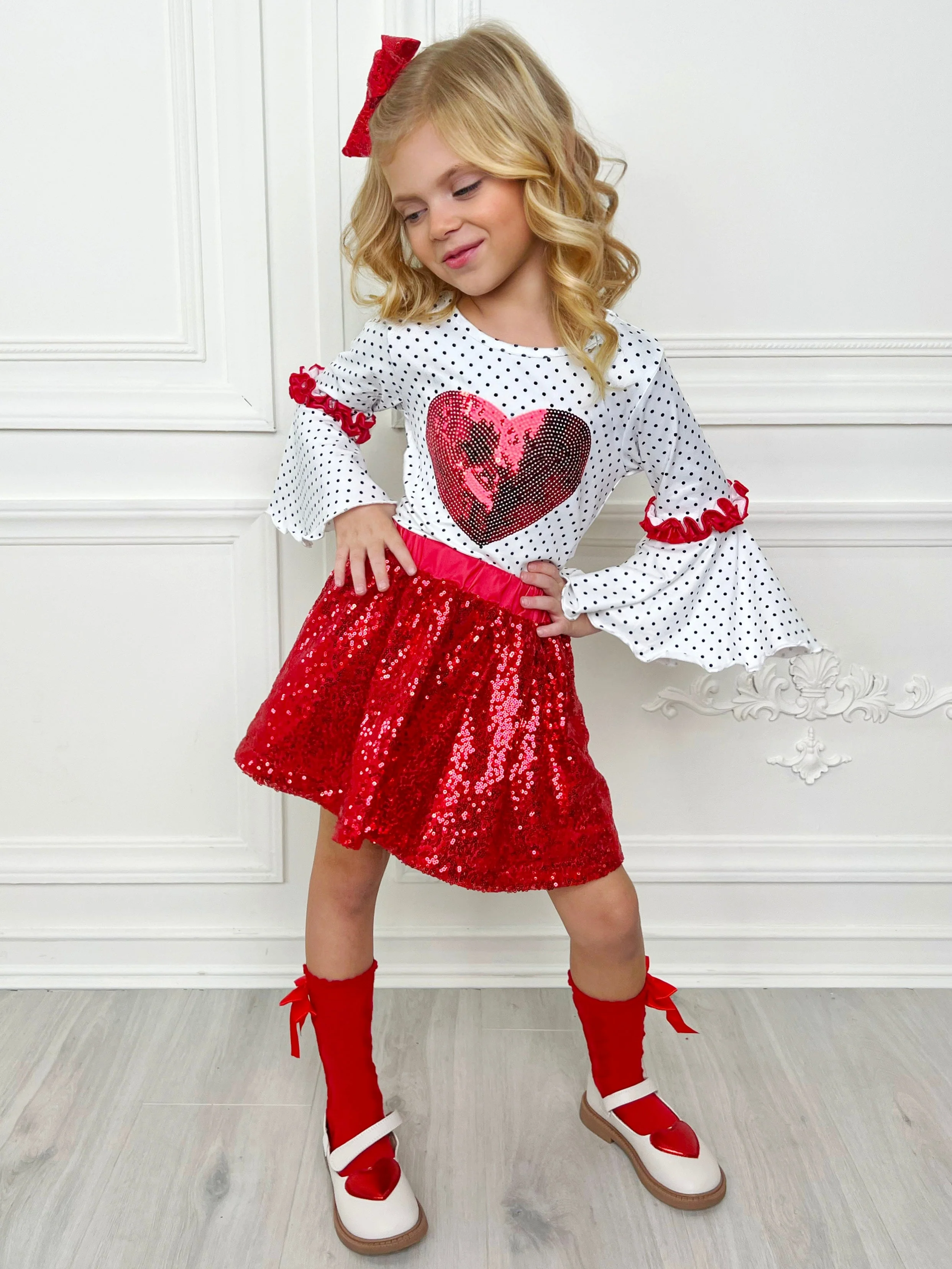 Dressed To Adore Sequin Skirt Set - Image 2