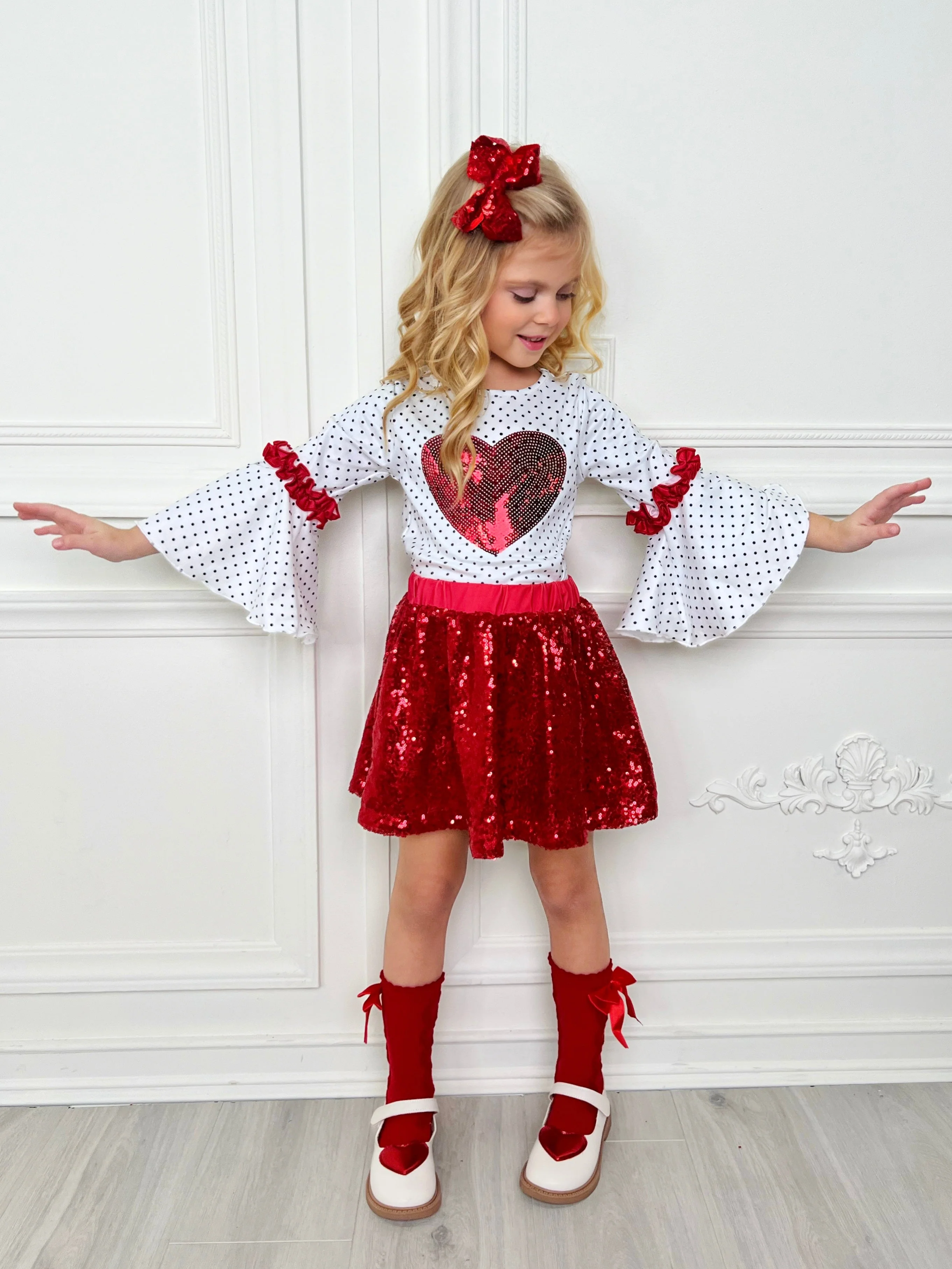 Dressed To Adore Sequin Skirt Set - Image 3