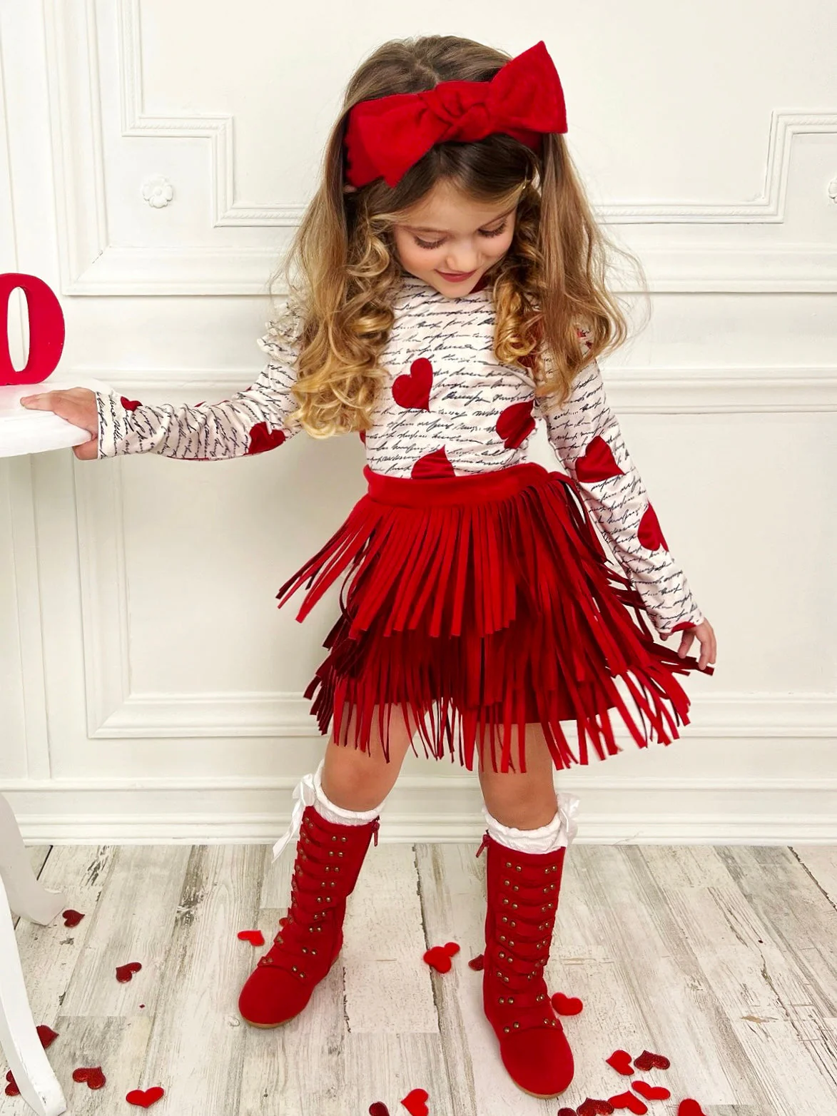 My Love Language Top and Fringe Skirt Set - Image 6