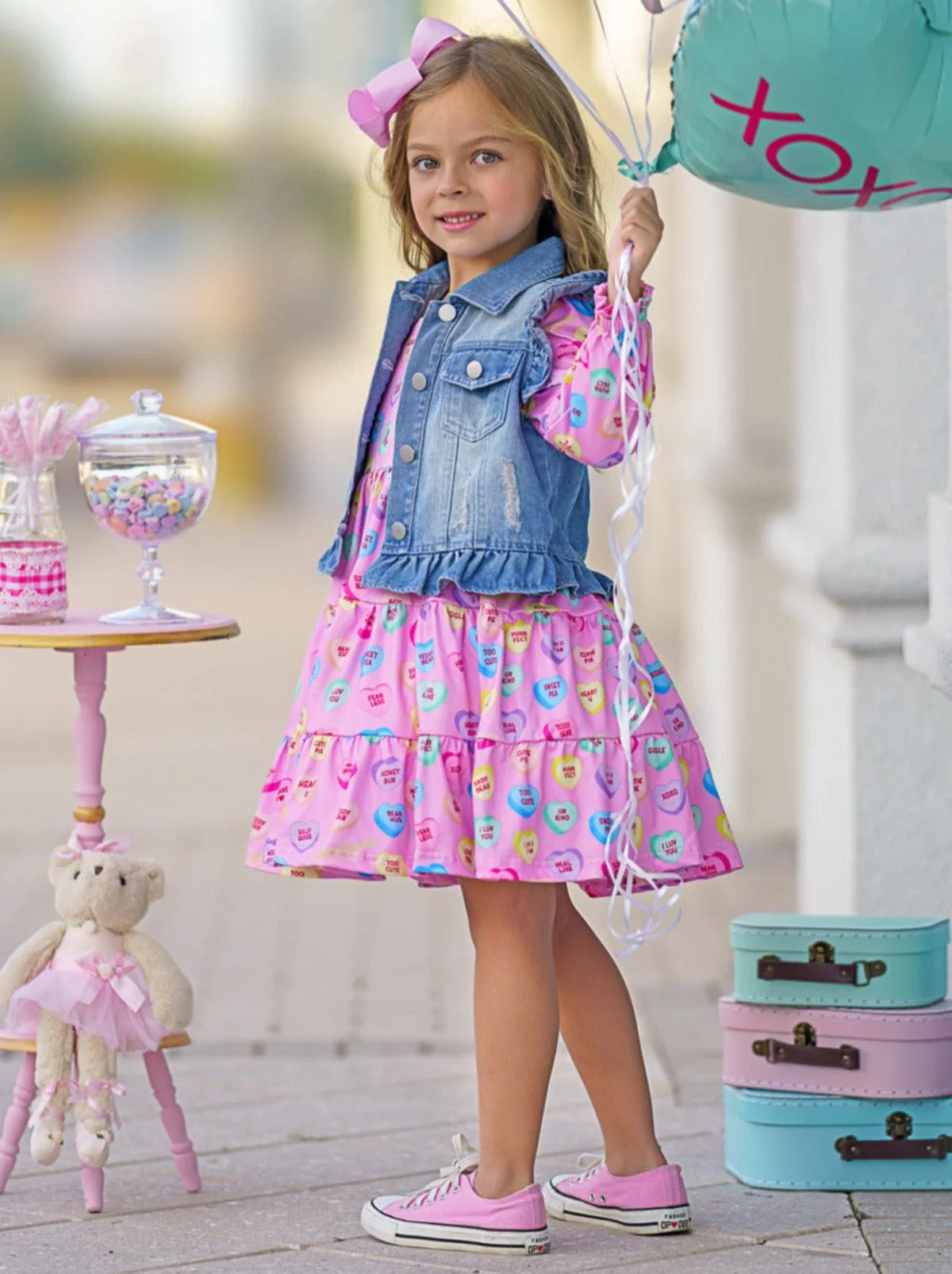 Sweethearts Conversational Hearts Vest and Dress Set - Image 6