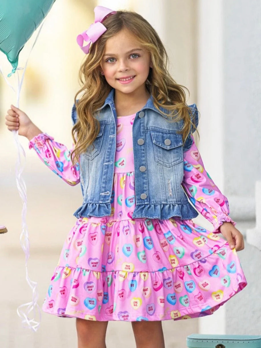 Sweethearts Conversational Hearts Vest and Dress Set - Image 7