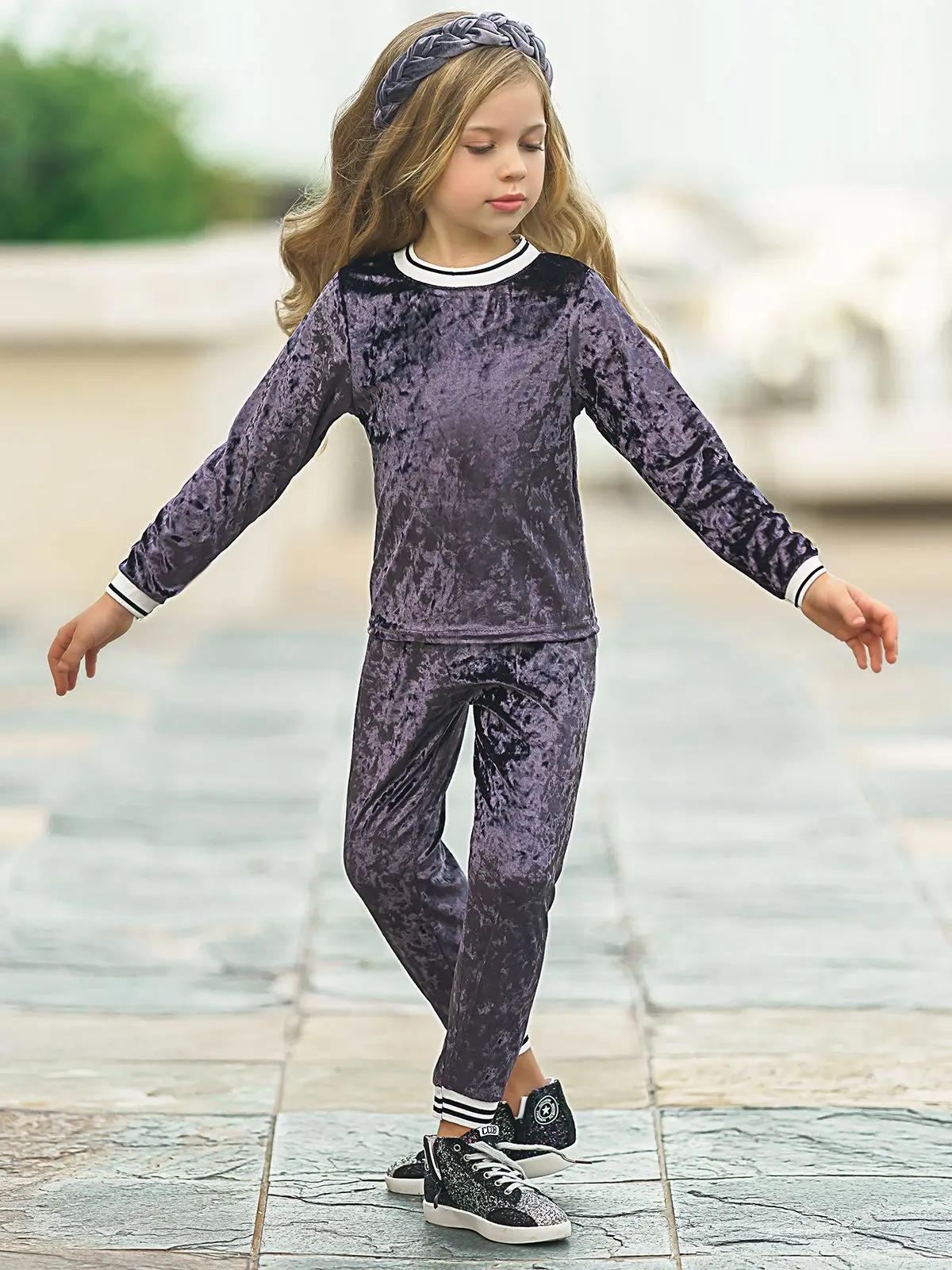 Velour Glamour Jogger Set - Image 2