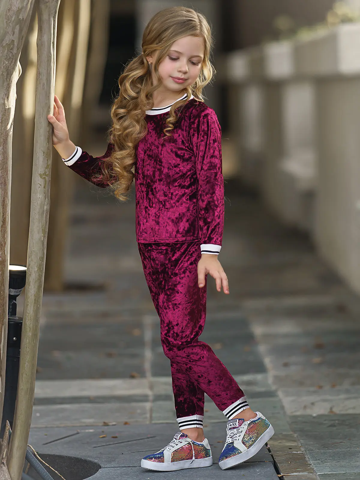 Velour Glamour Jogger Set - Image 3
