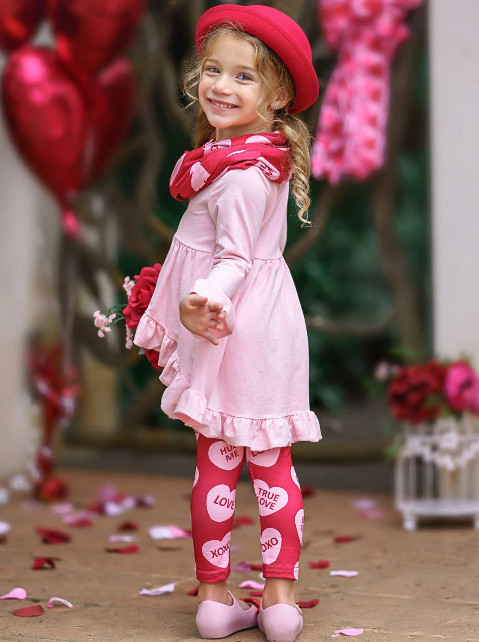 Speak Love Tunic, Scarf and Legging Set - Image 4