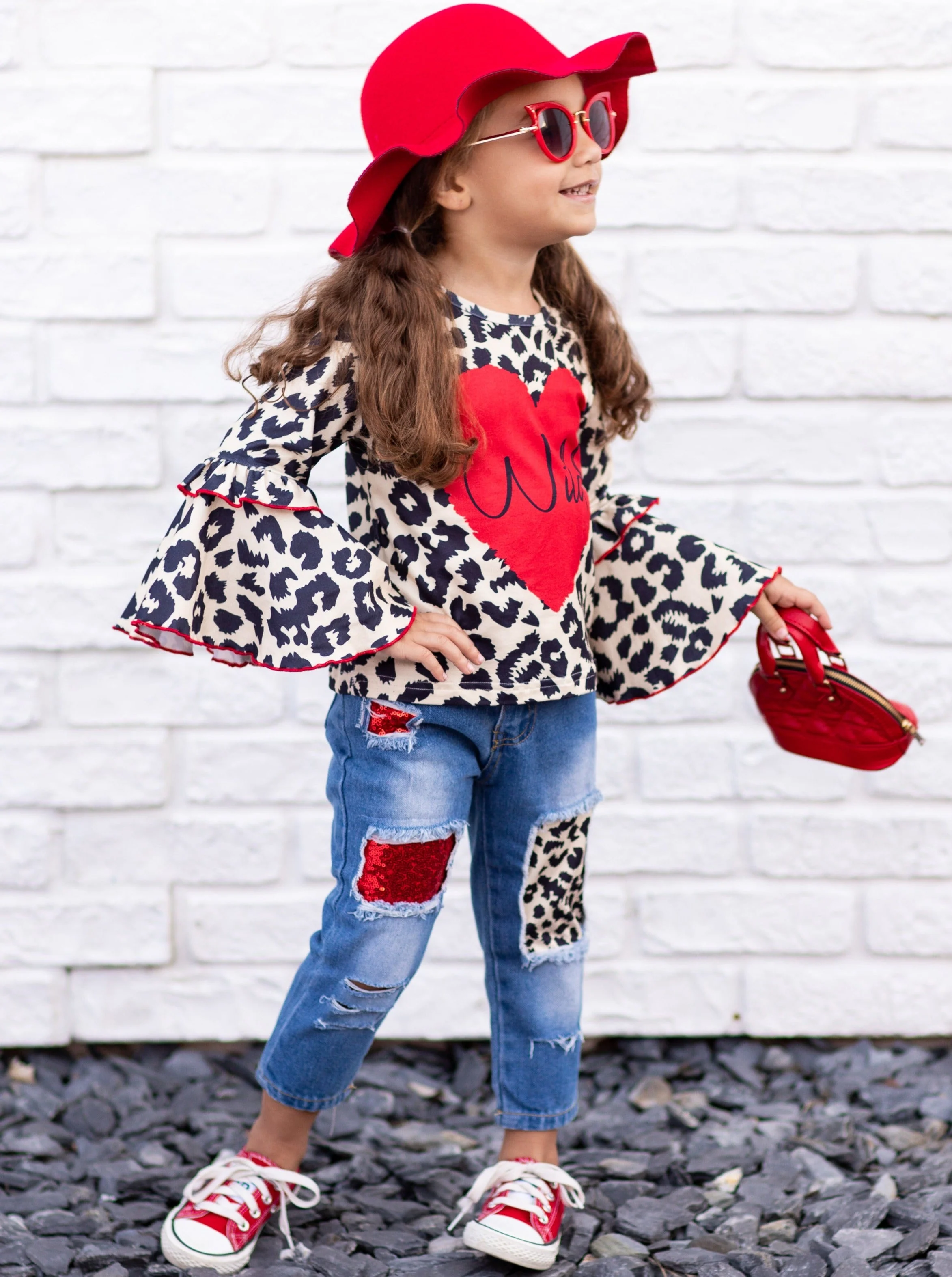 Wild Heart Patched Jeans Set - Image 3