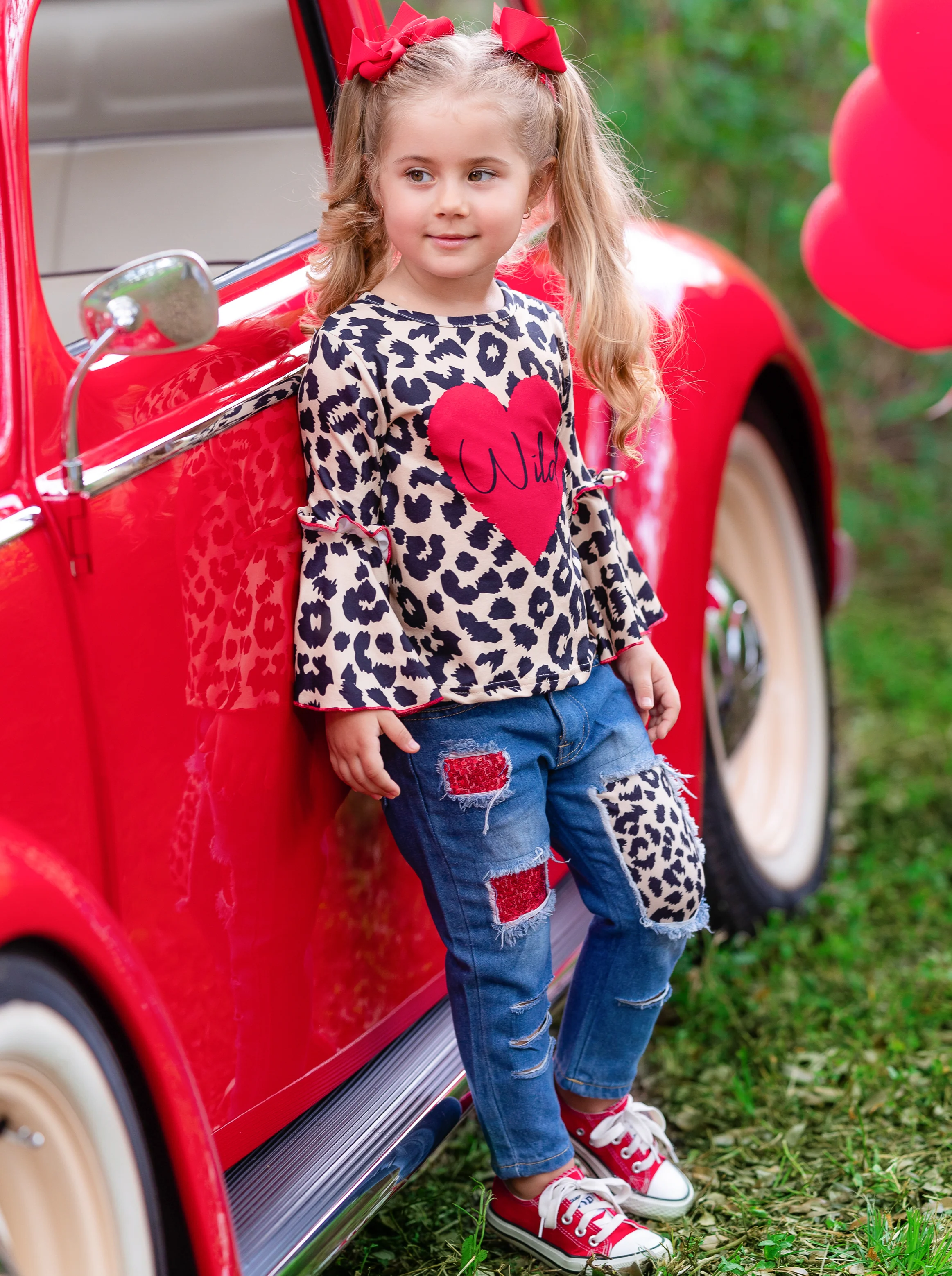 Wild Heart Patched Jeans Set - Image 4