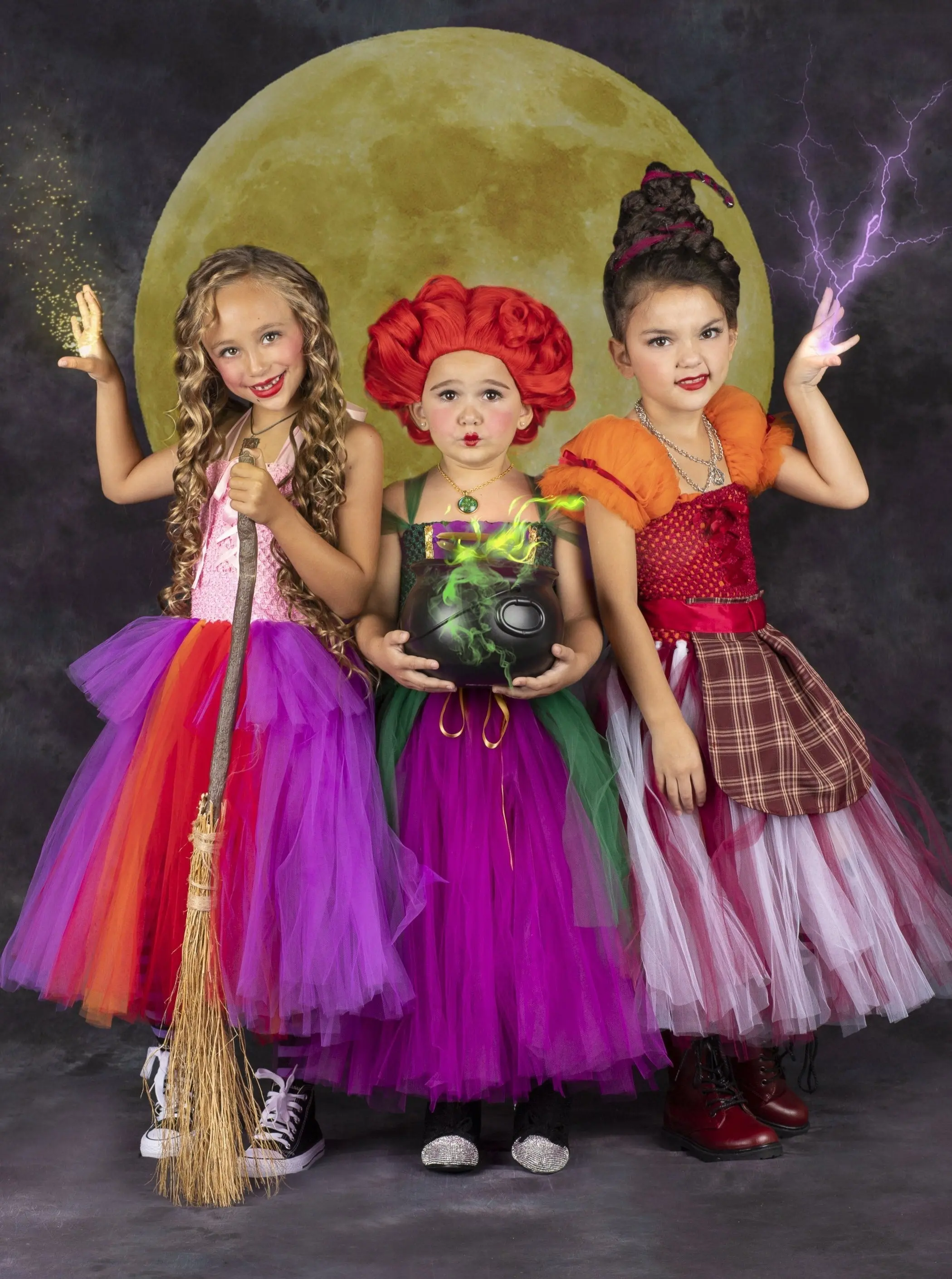 Girls Winifred Sanderson Witch Tutu Costume Dress - Image 5