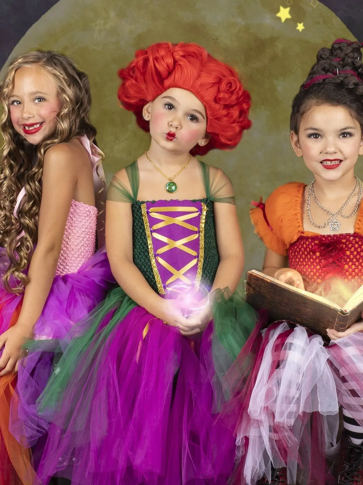 Girls Winifred Sanderson Witch Tutu Costume Dress - Image 6