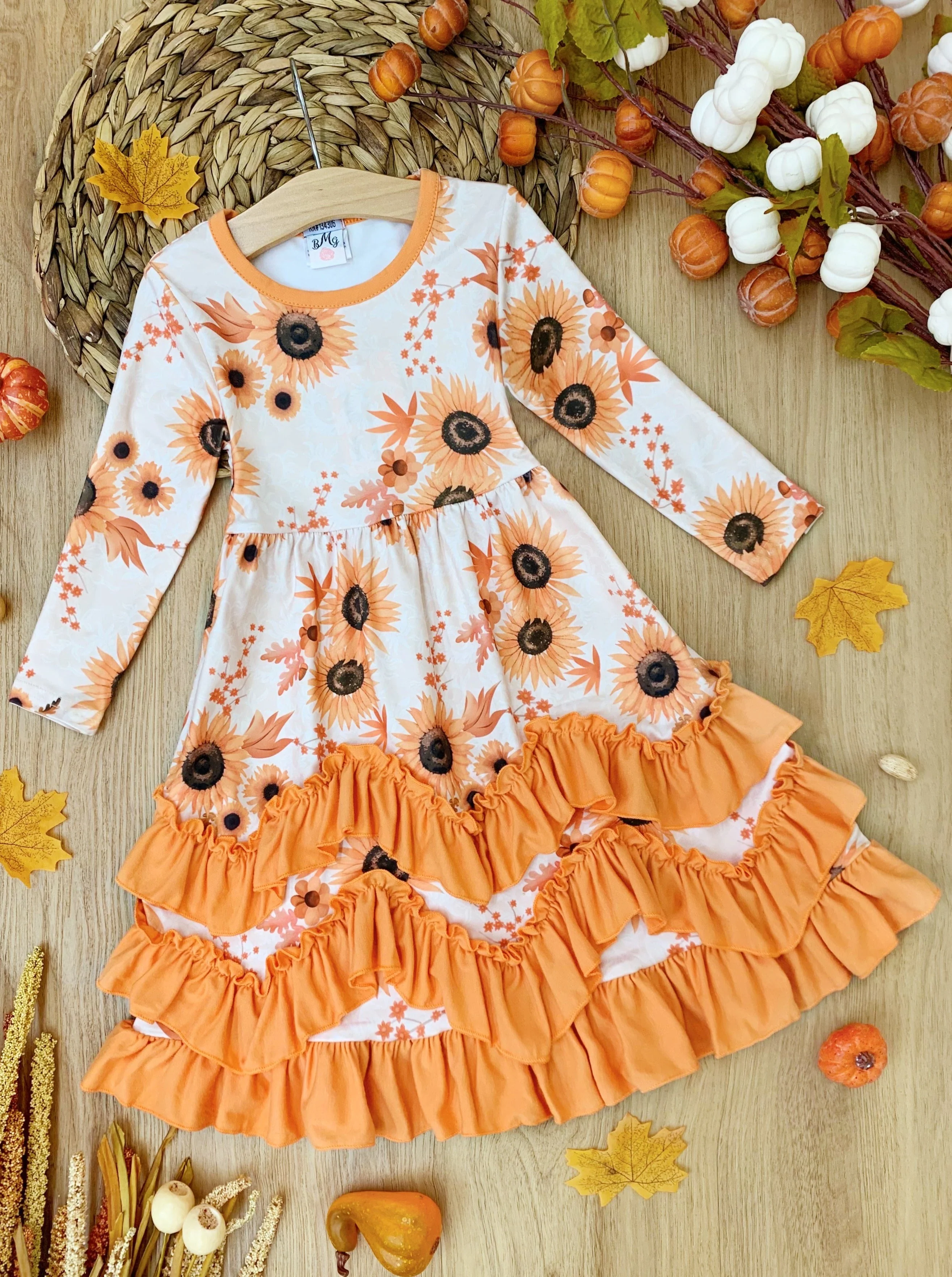 You Autumn Know Floral Tiered Ruffle Dress - Image 2