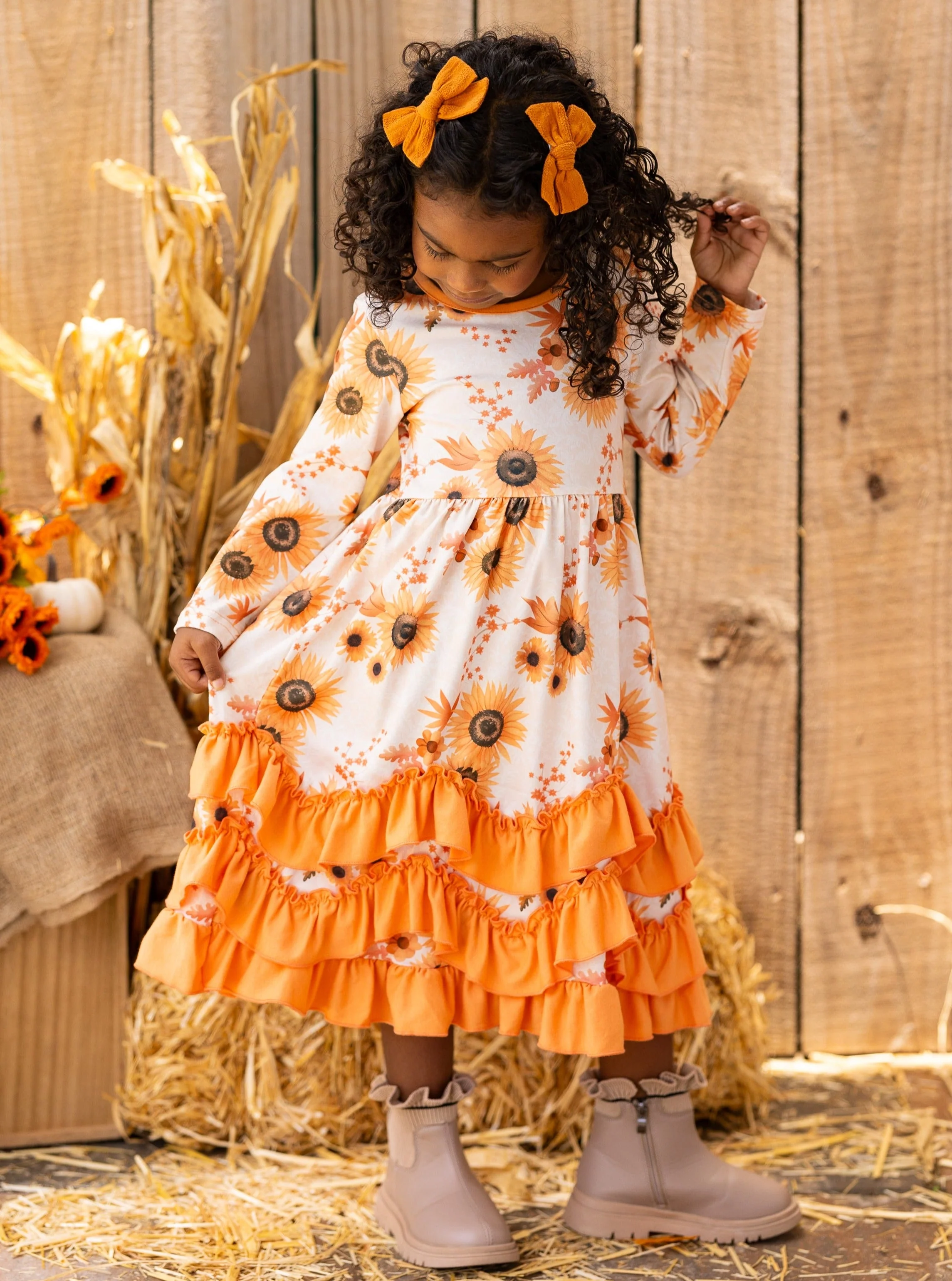 You Autumn Know Floral Tiered Ruffle Dress - Image 5