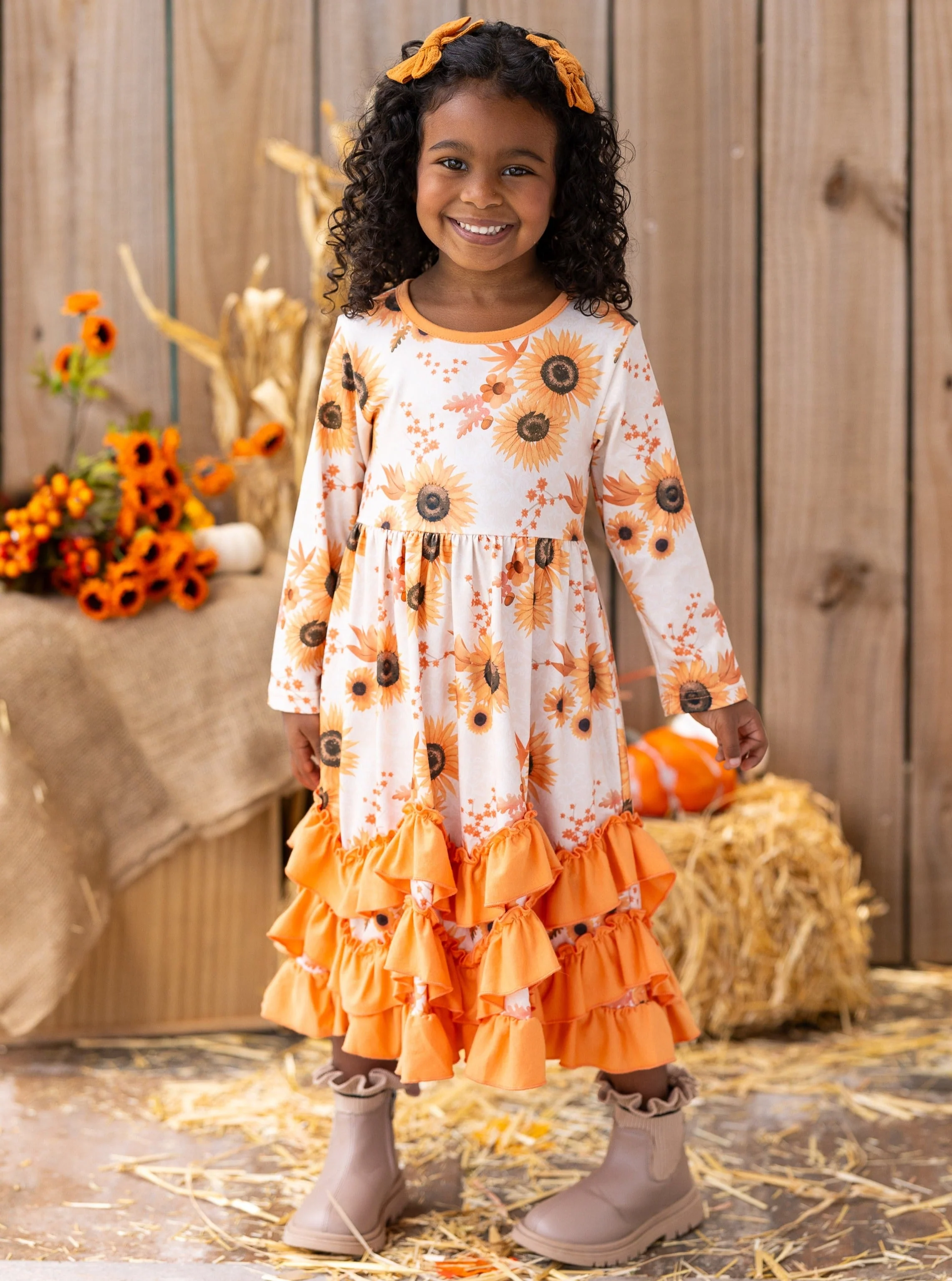 You Autumn Know Floral Tiered Ruffle Dress - Image 6