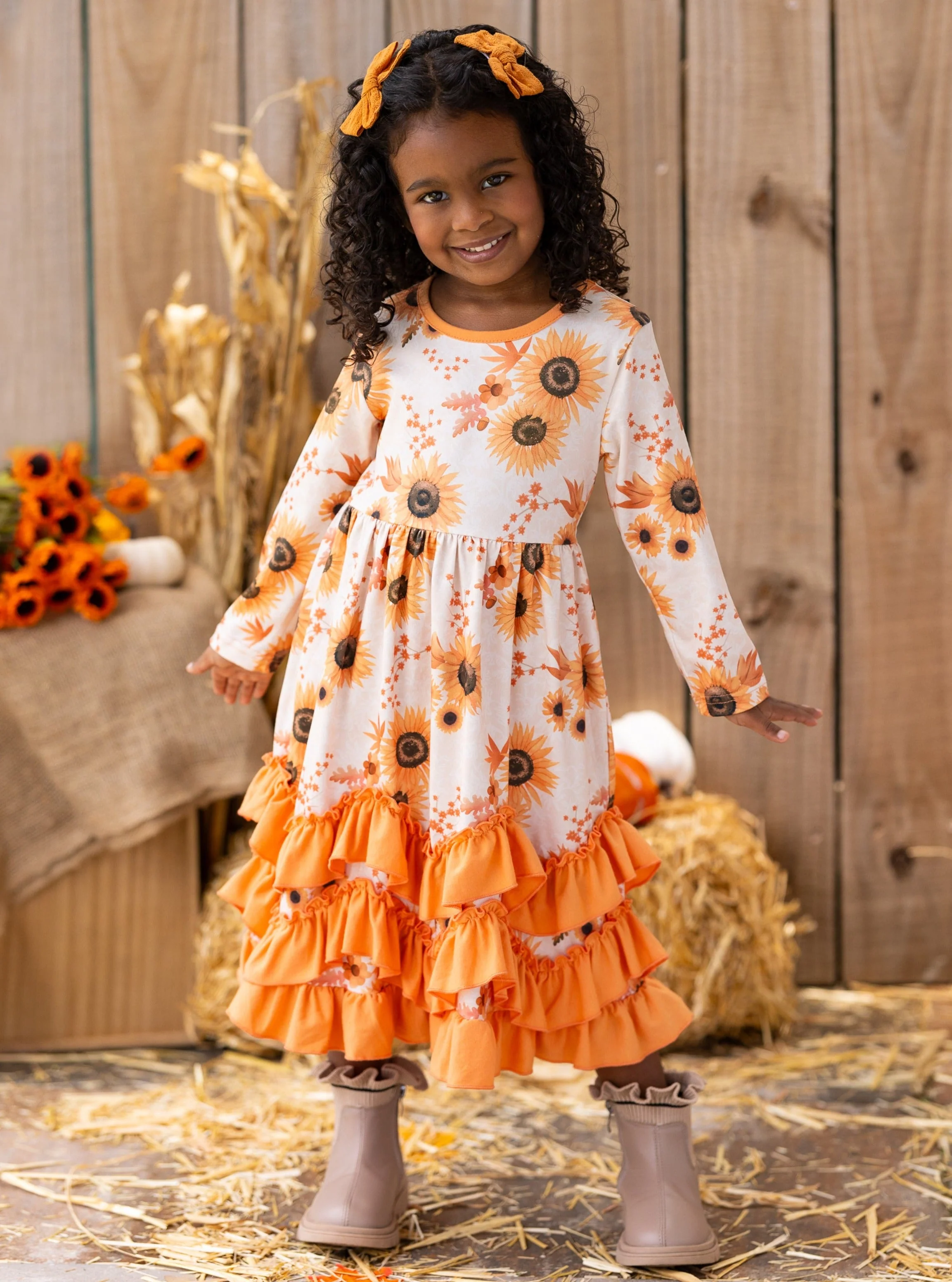 You Autumn Know Floral Tiered Ruffle Dress - Image 7