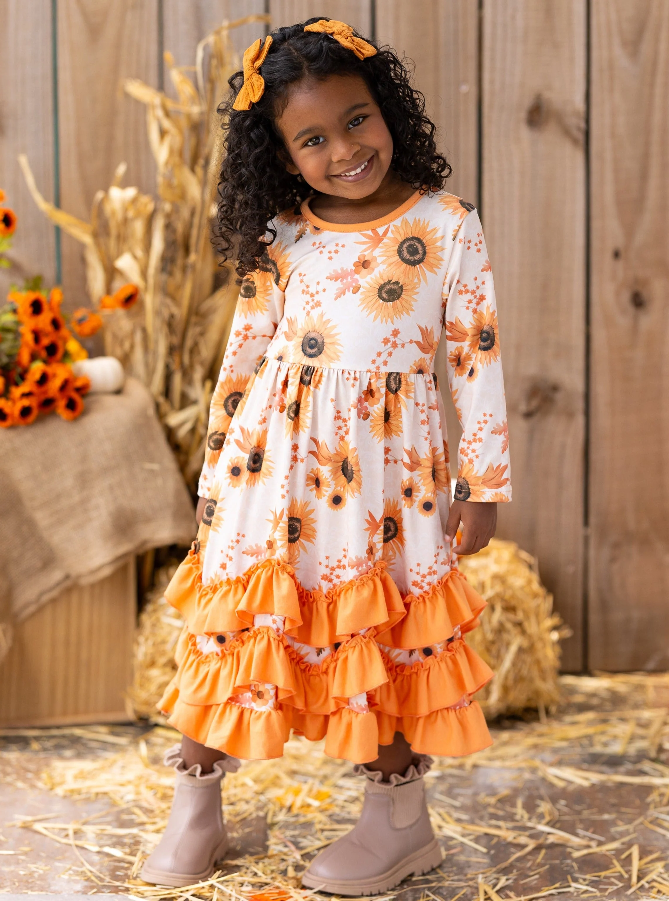 You Autumn Know Floral Tiered Ruffle Dress - Image 8