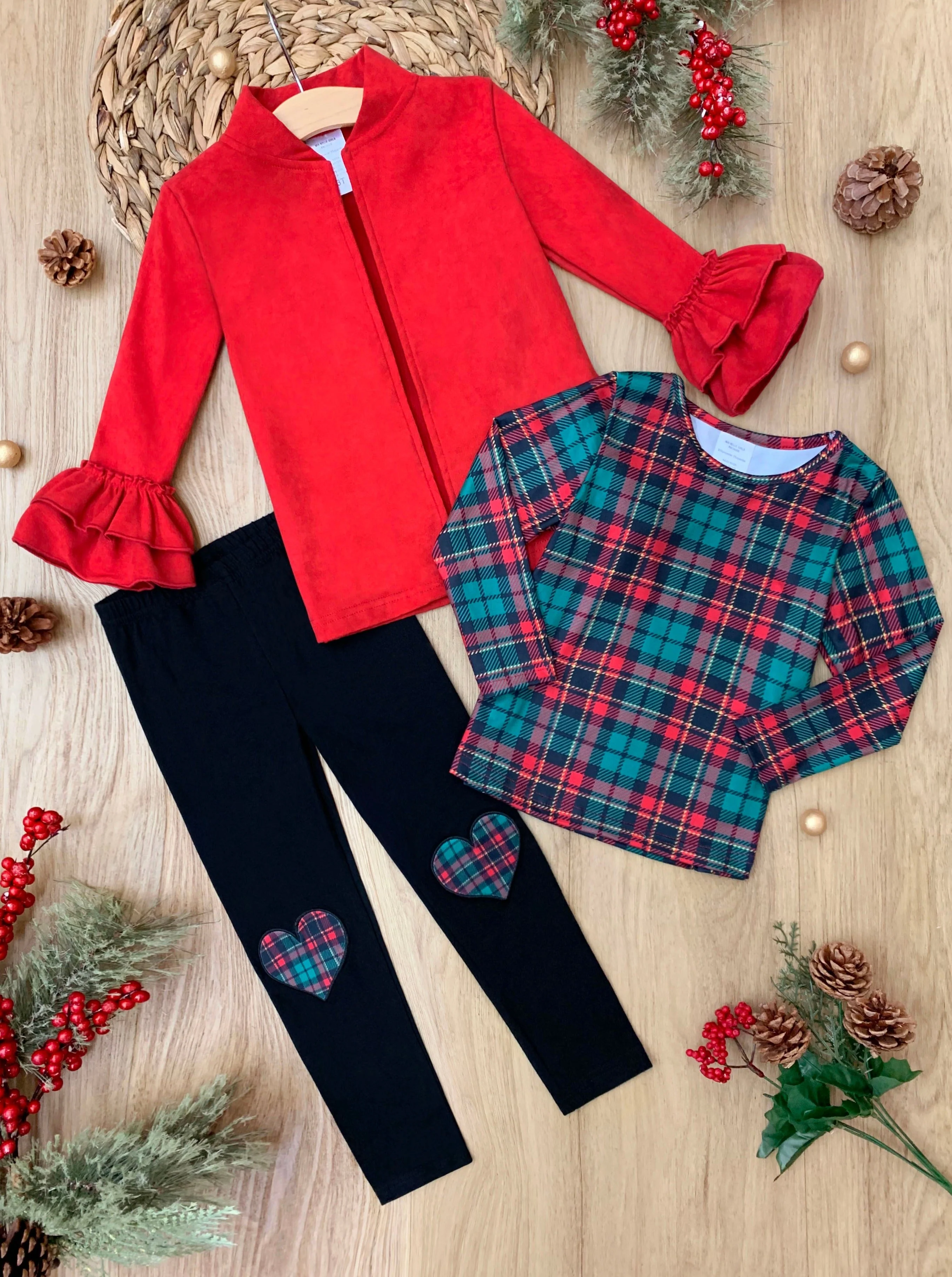 Jolly Dress-Up Top, Cardigan and Legging Set - Image 3
