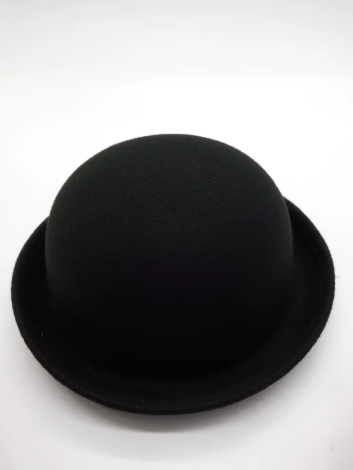 Girls Black Bowler Hat - Image 3