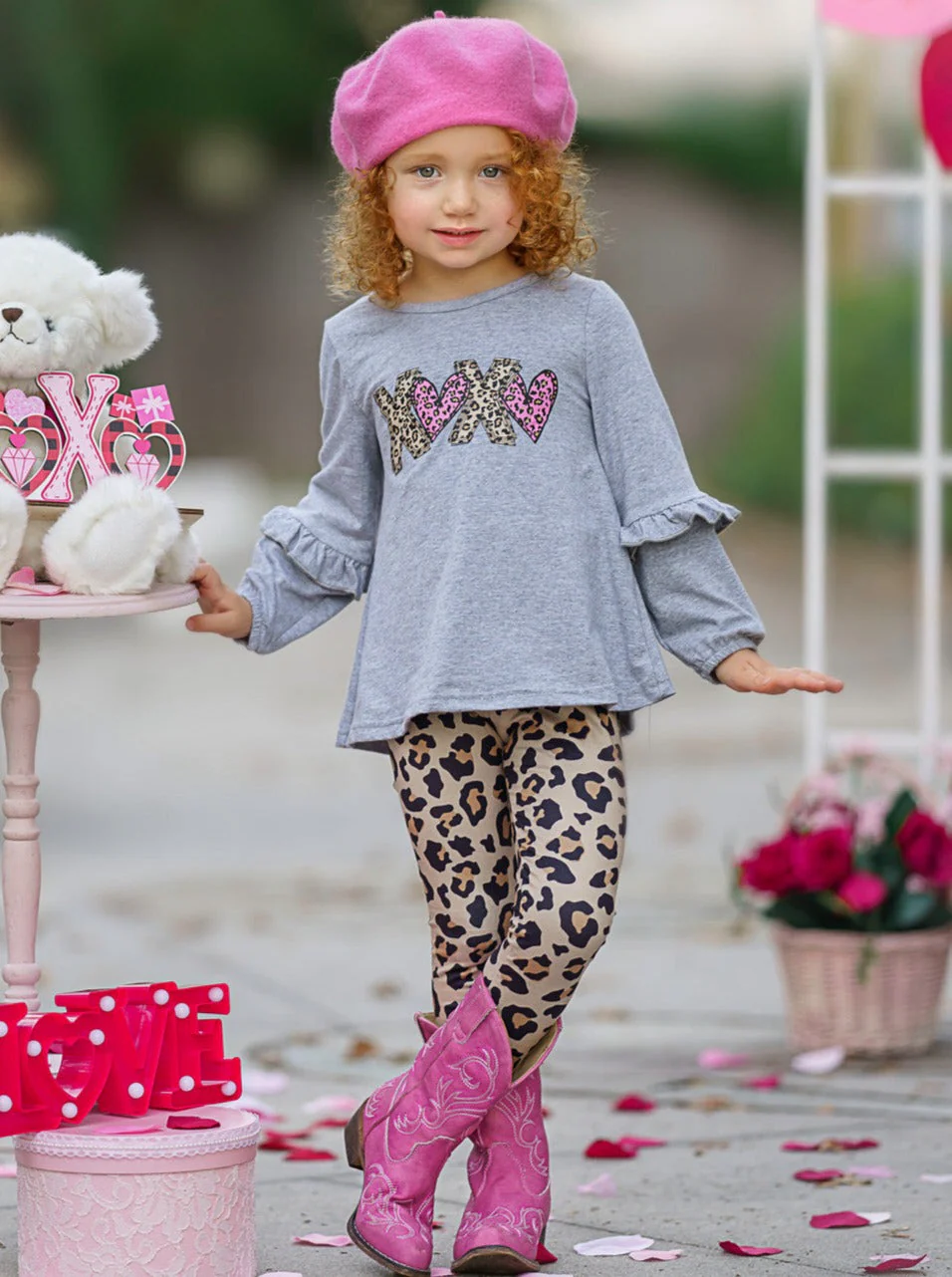 XOXO Leopard Print Legging Set - Image 4